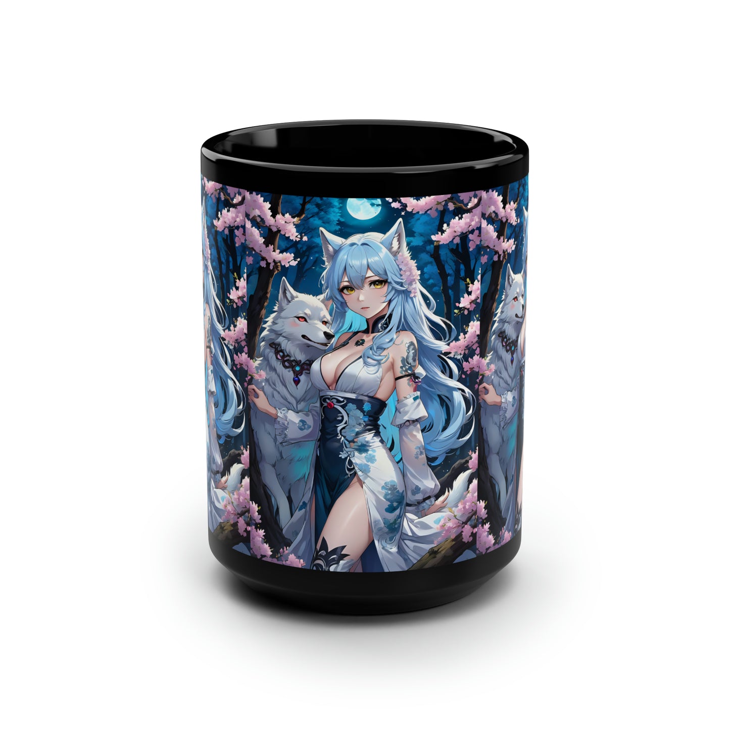 Wolf Moon Goddess, Mug 15oz