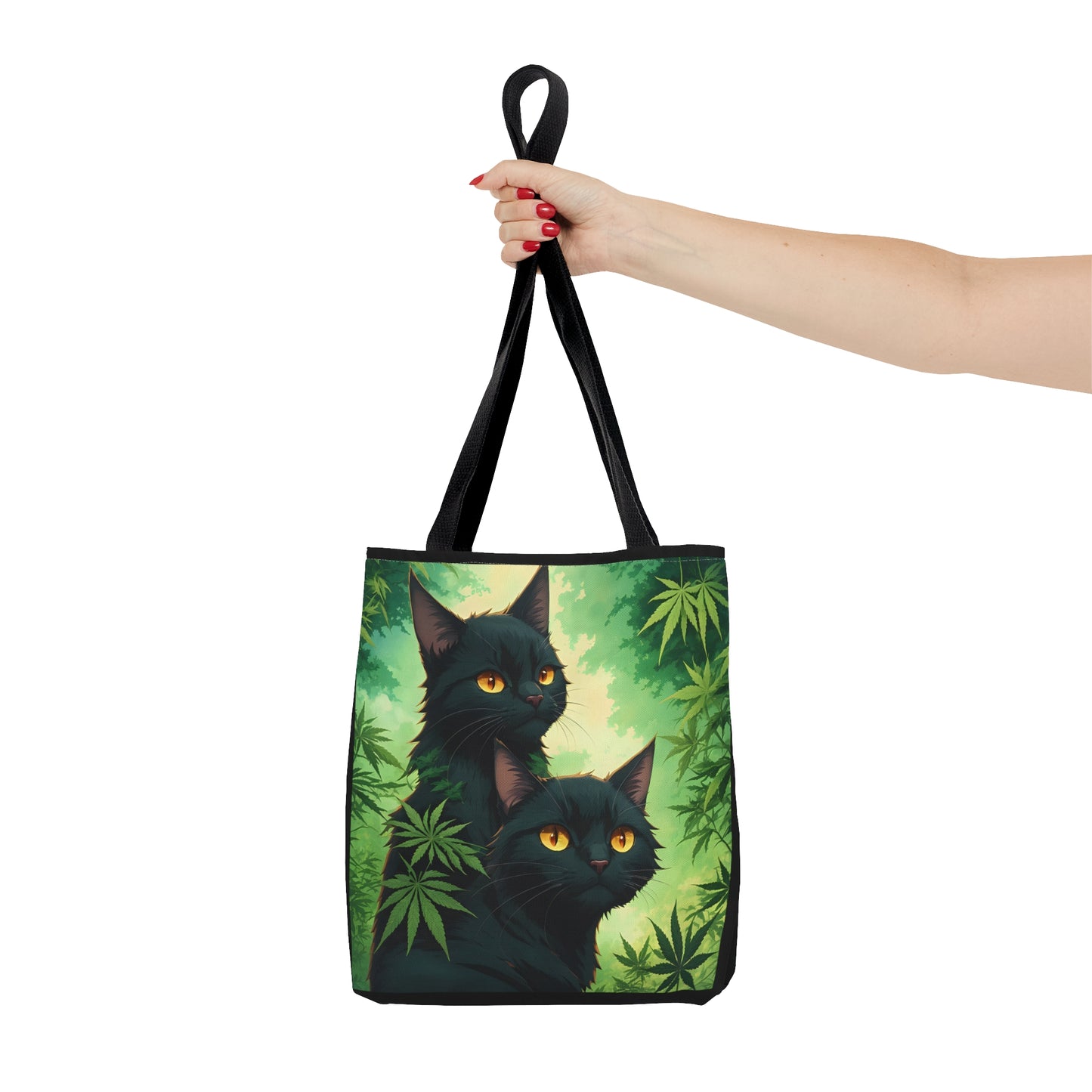 Black Cat, 420 Themed, Tote Bag