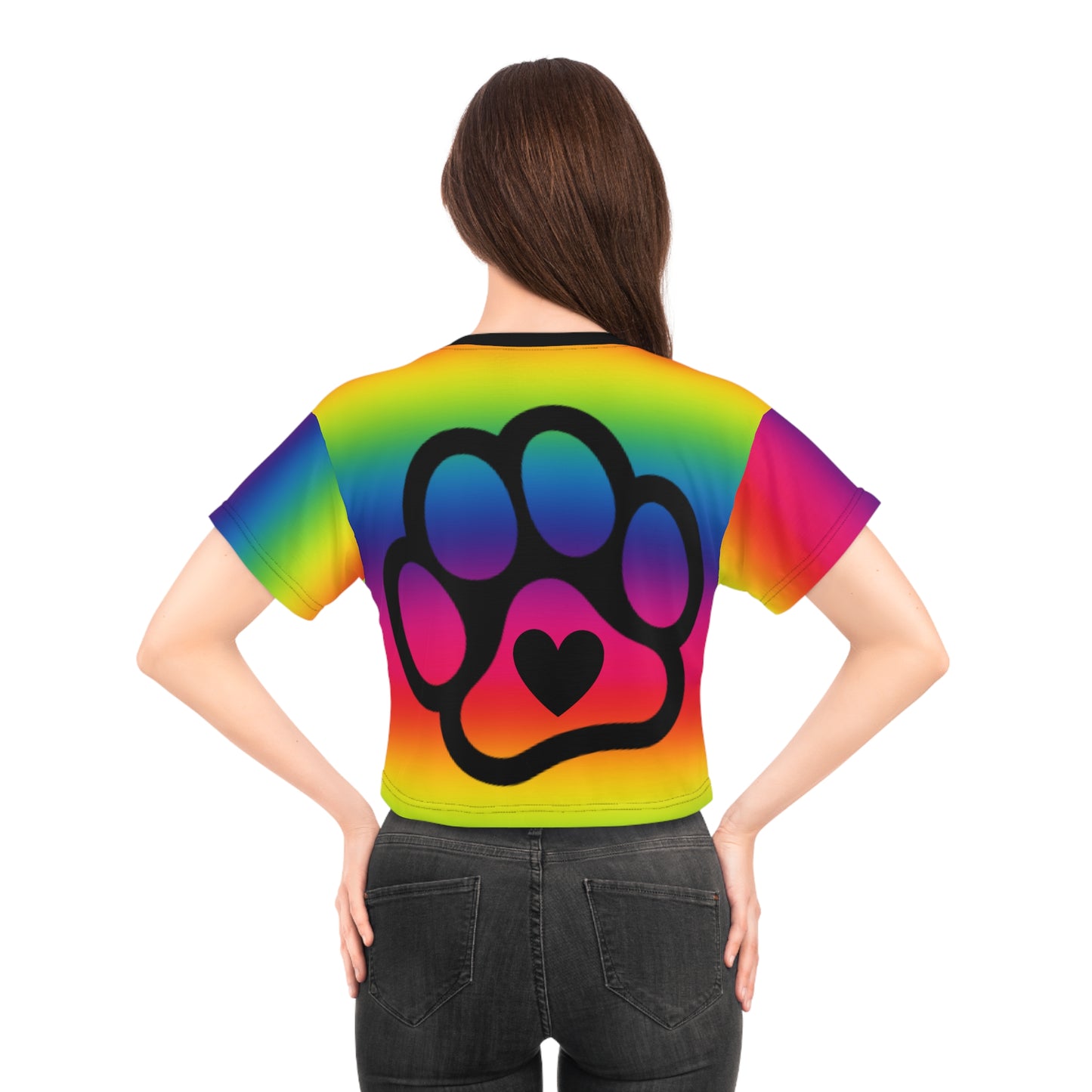 PRIDE Paw Crop Tee