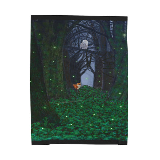 Mystic Forest Giant Velveteen Plush Blanket