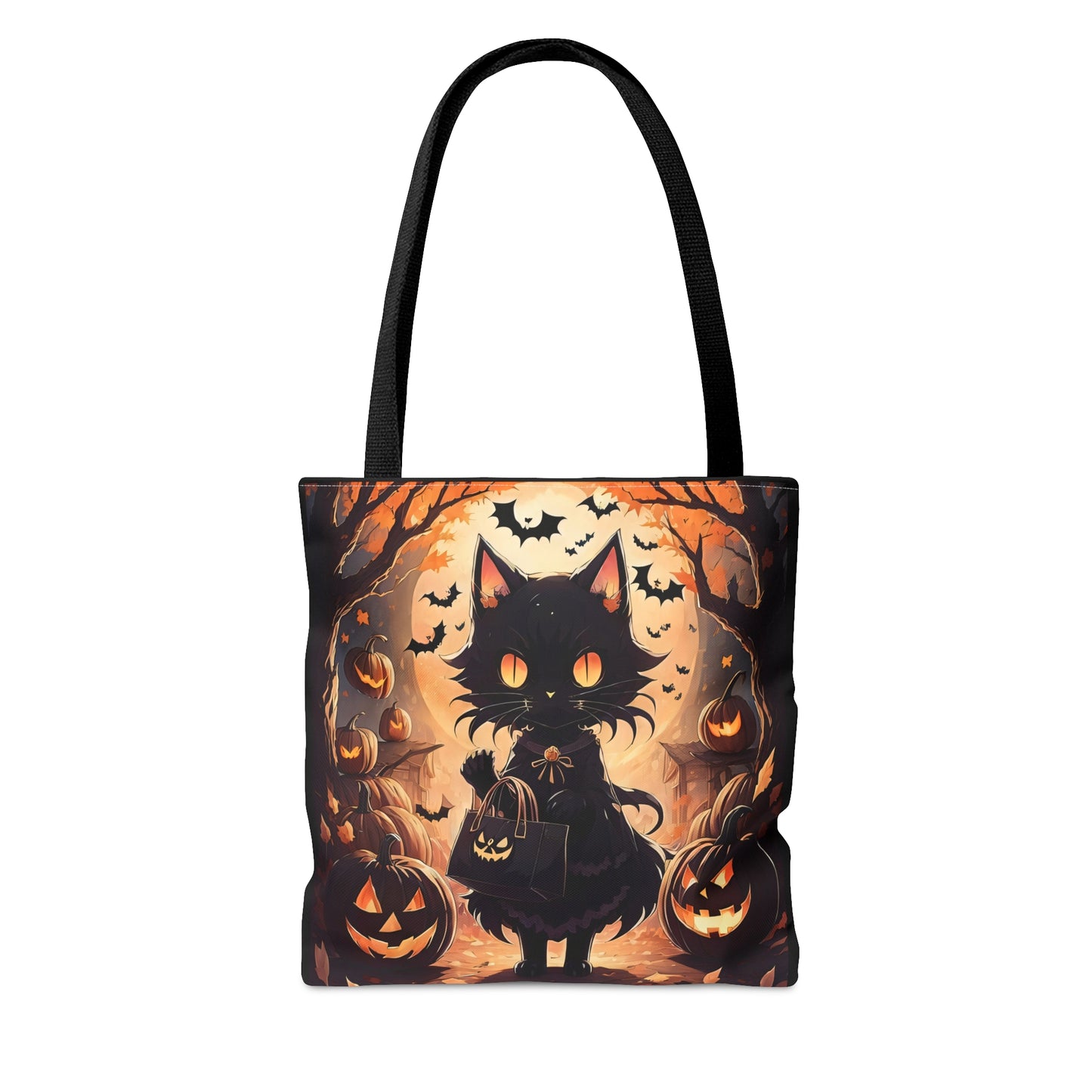 Anime Halloween Cat Halloween Candy Tote Bag