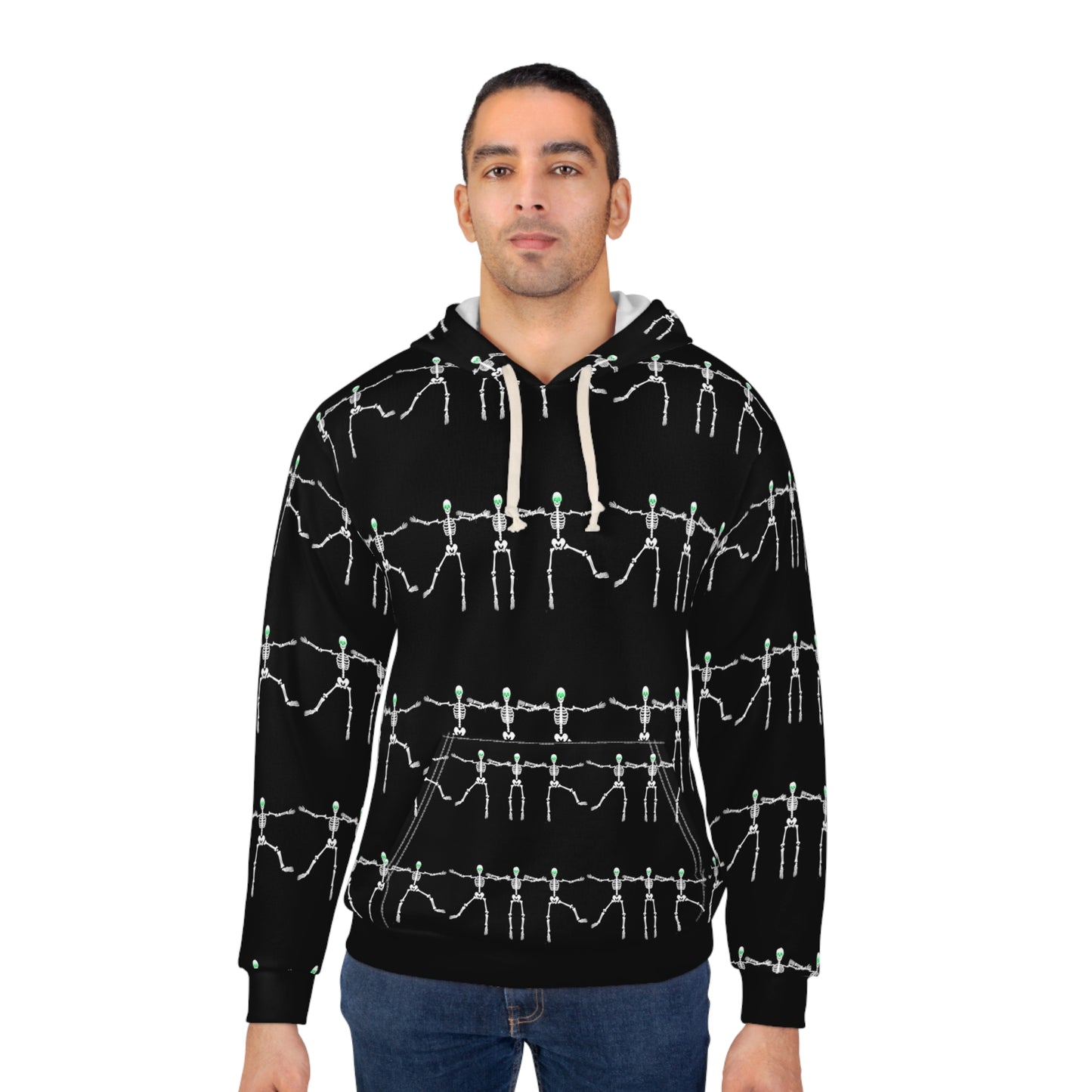 Dancing Skeletons Halloween Pullover Hoodie