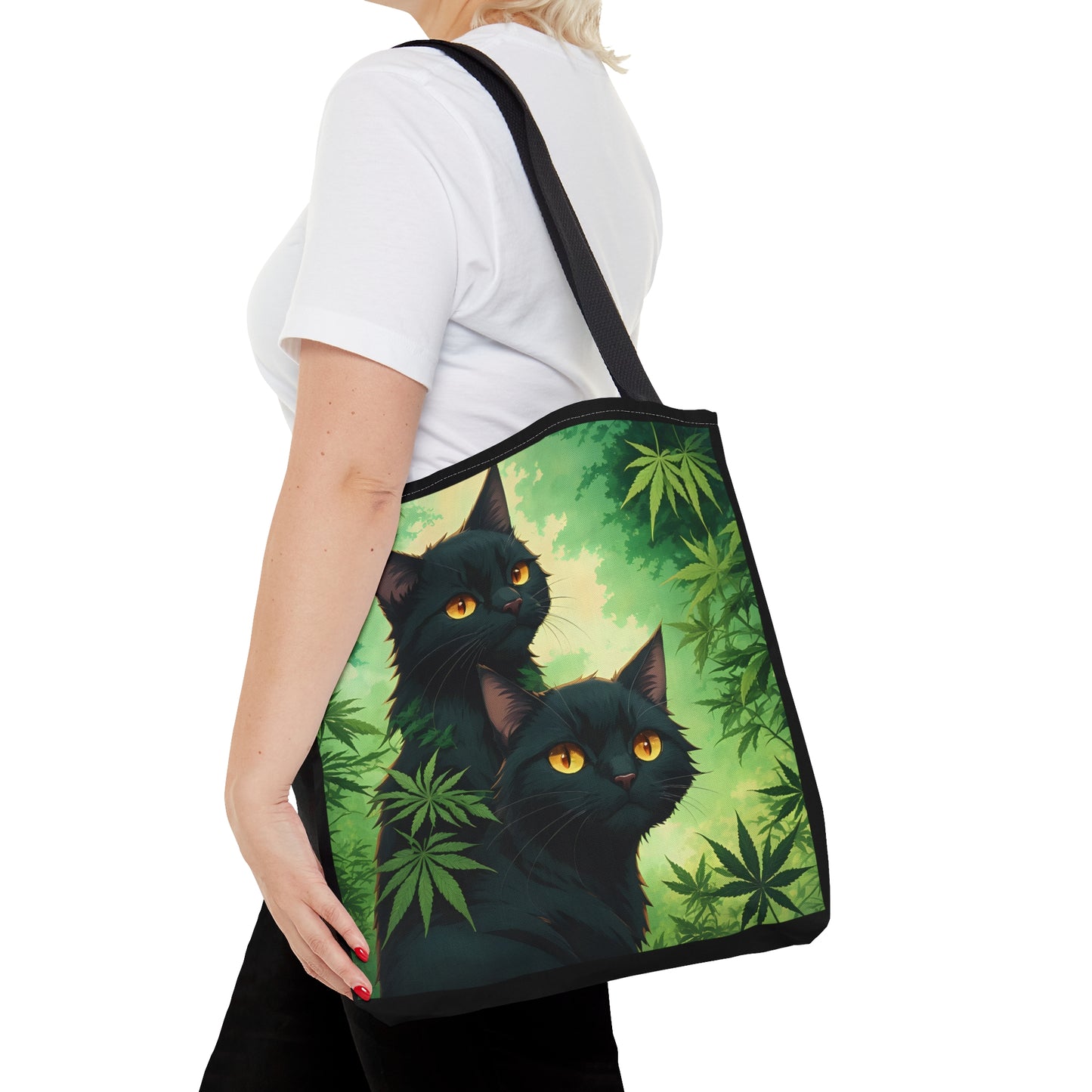 Black Cat, 420 Themed, Tote Bag