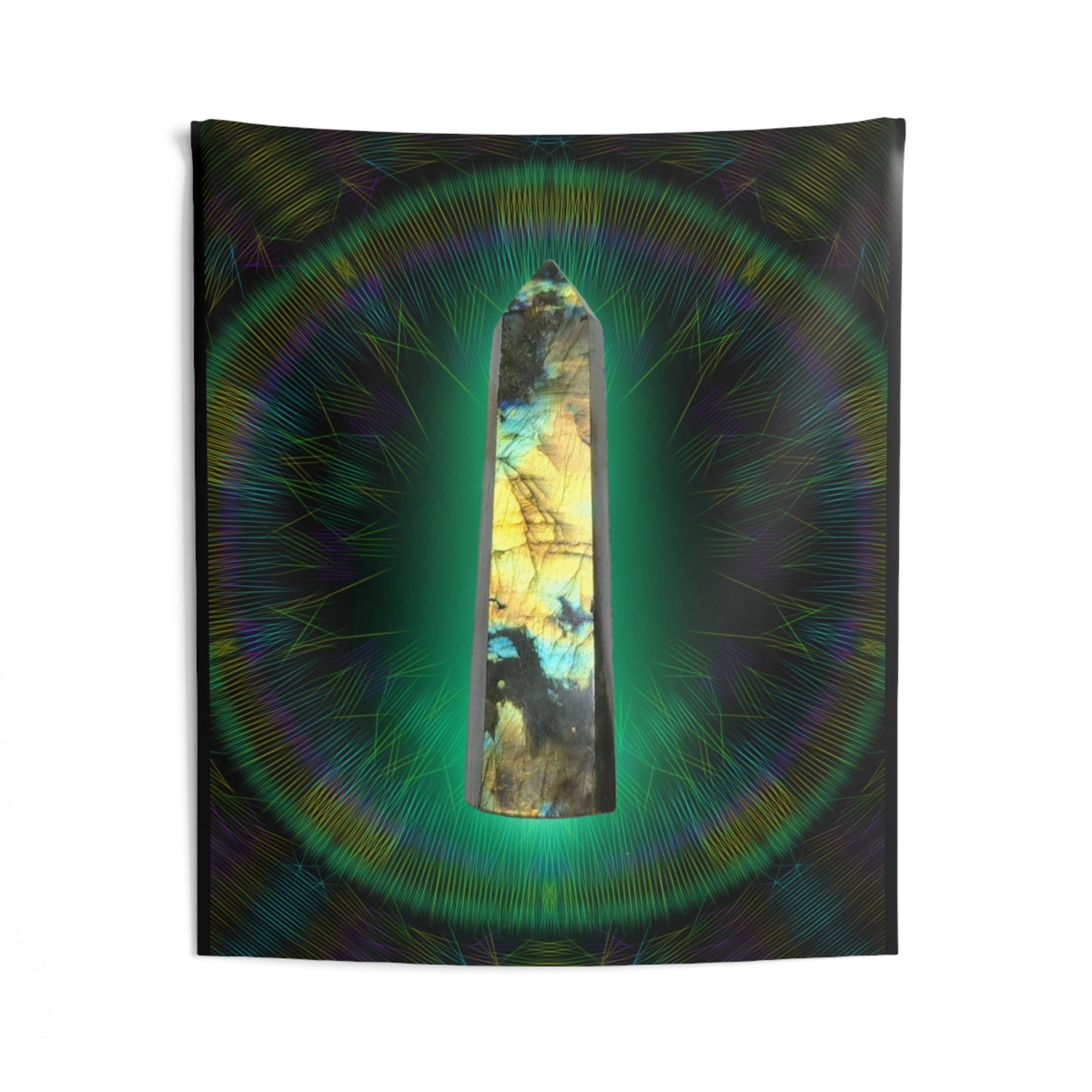 Mystic Labradorite Indoor Wall Tapestry 51 x 60