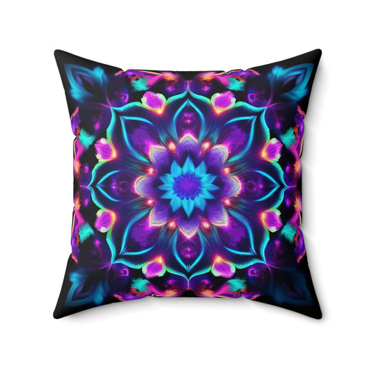 Psychedelic Vibes, Spun Polyester Square Pillow