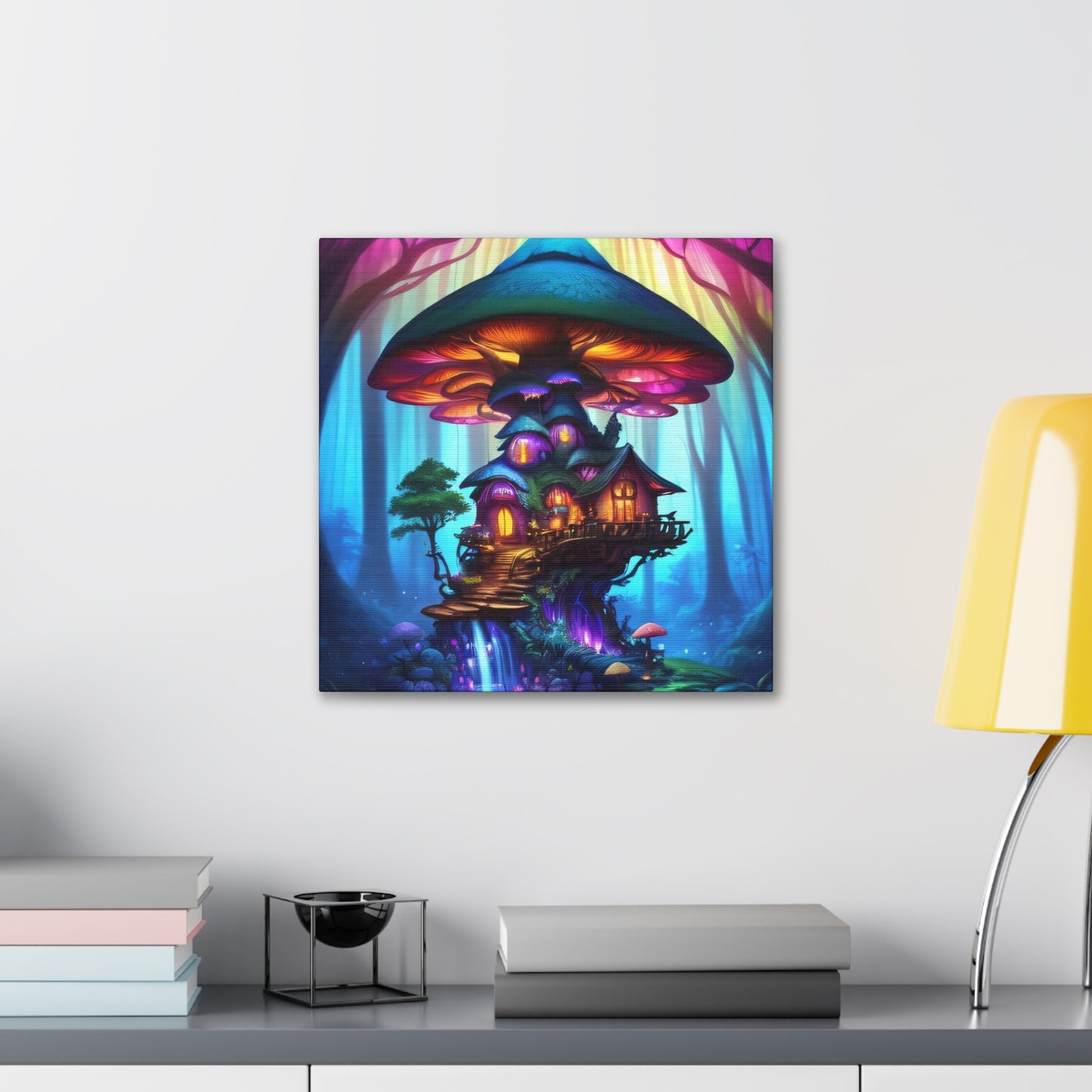 Fae World Sanctuary, Canvas Art, Canvas Print, Wall Decor, Original Art, Unique Gifts