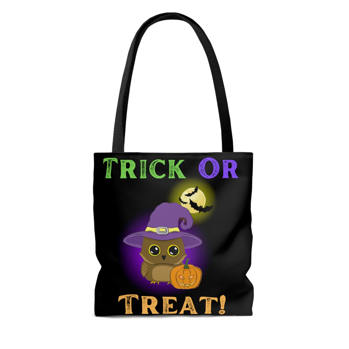 Trick Or Treat Owl Halloween Candy Tote Bag