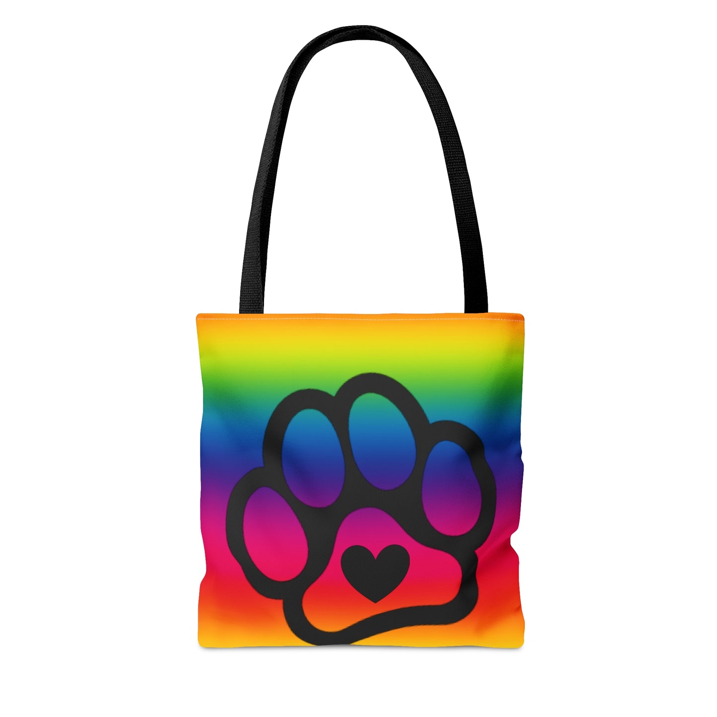 PRIDE Paw Print Tote Bag