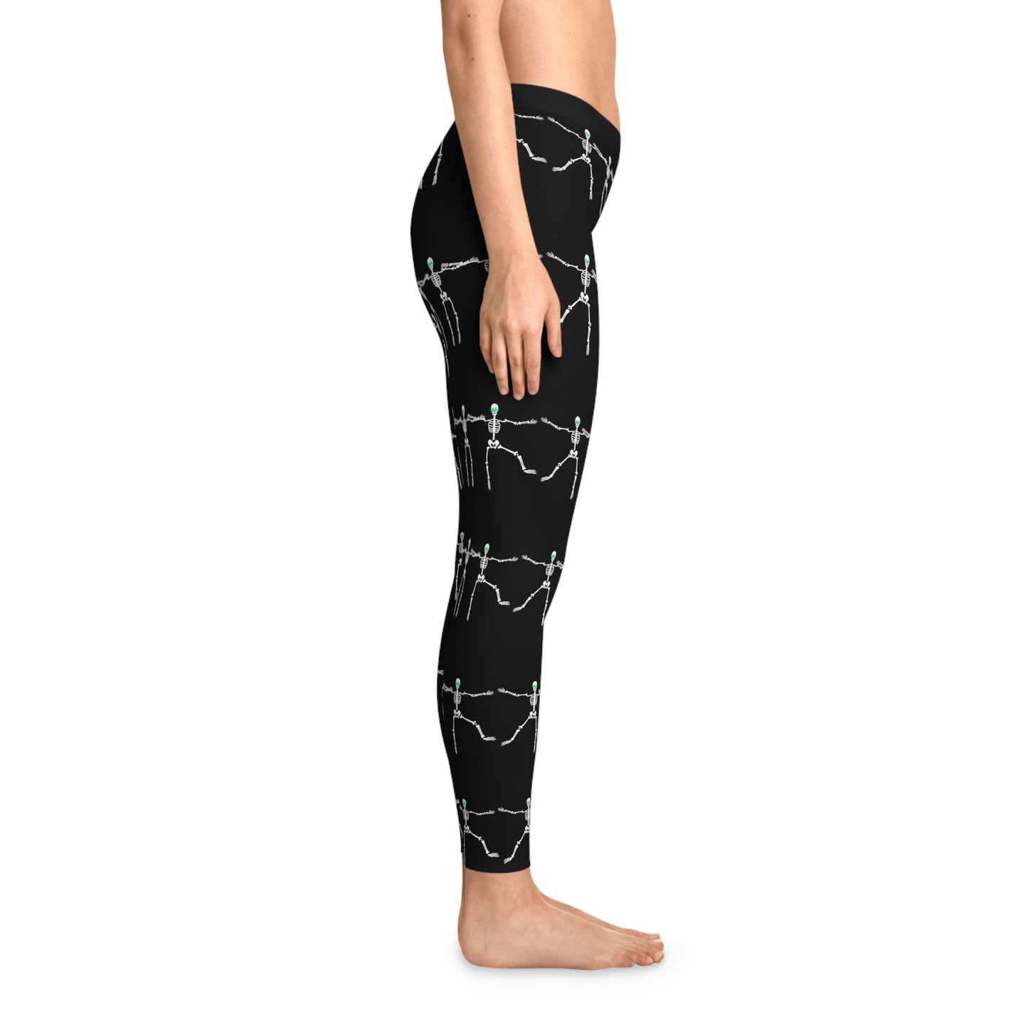 Dancing skeletons Halloween Stretchy Leggings