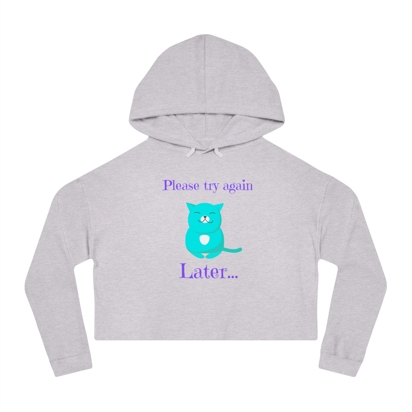 Copy of Eat Me Christmas Womens Cropped Hooded Sweatshirt