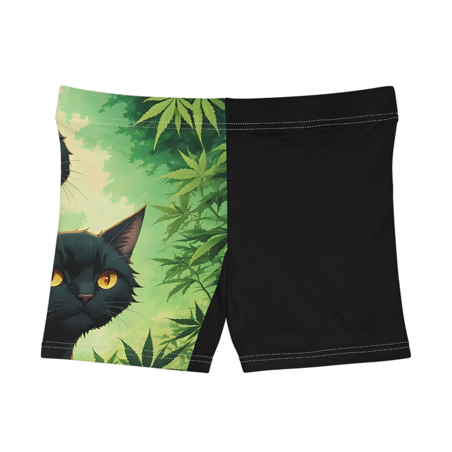 Black Cat, Summer Shorts, Womens