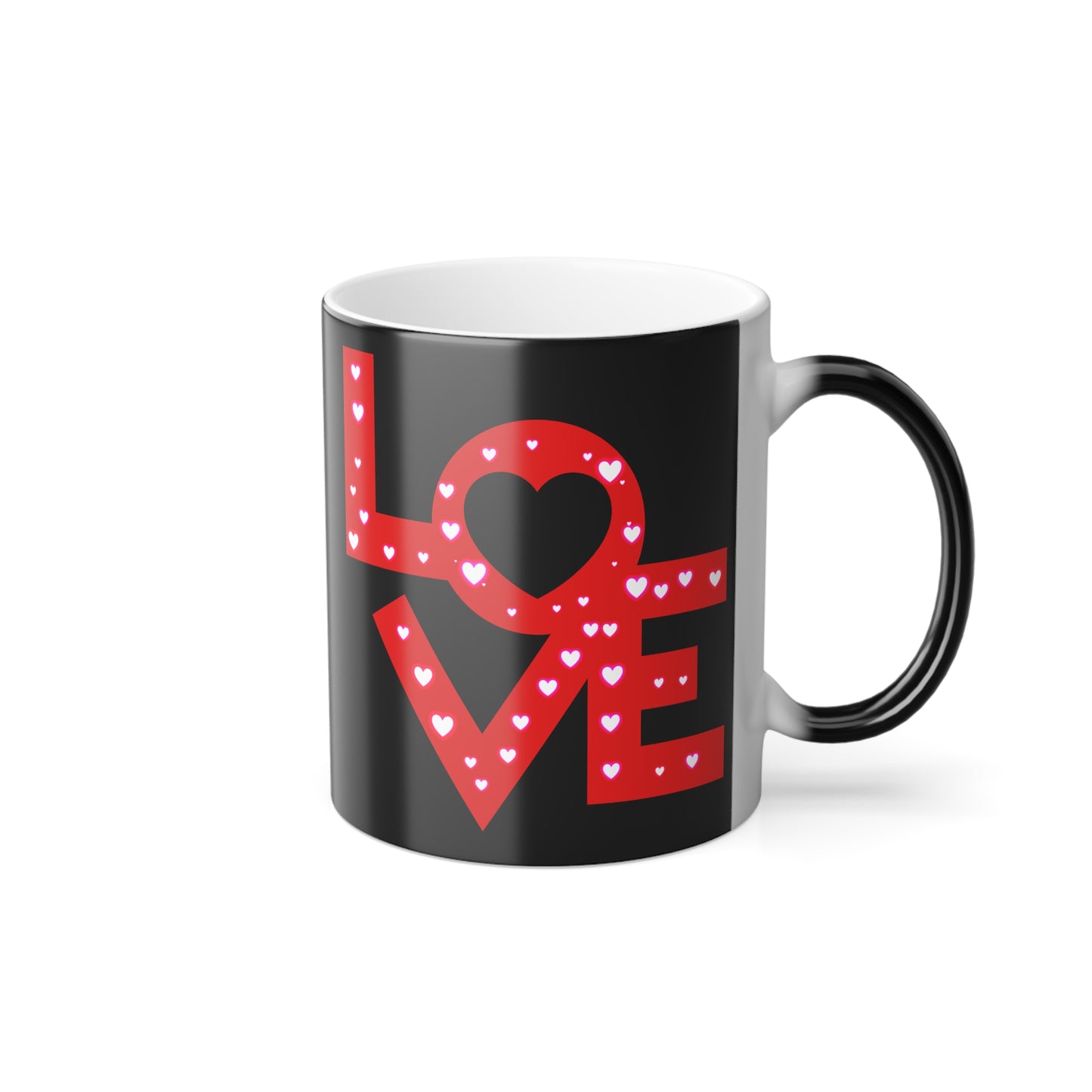 LOVE, Color Morphing Mug, 11oz,, Valentines Day Gift, Gift For Her, Gift For Him