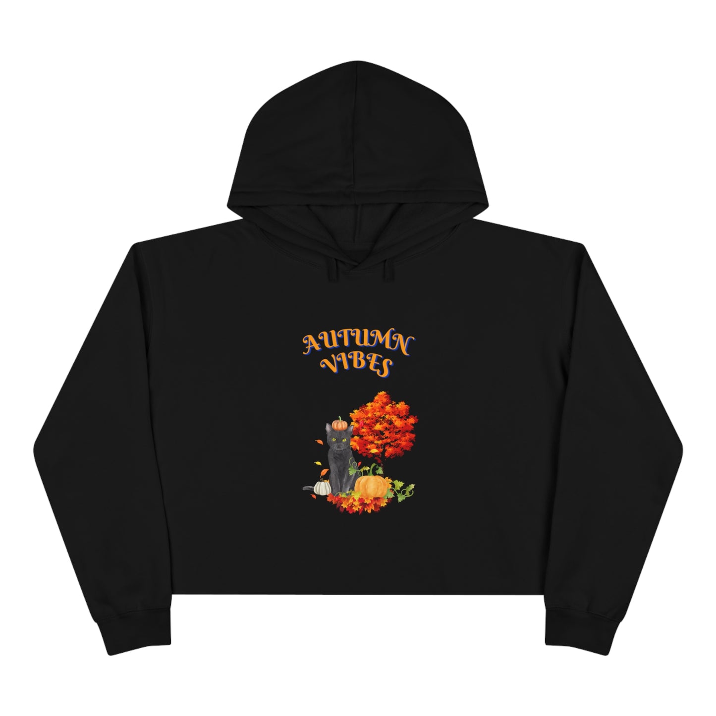 Autumn Vibes Women's Crop Hoodie 2