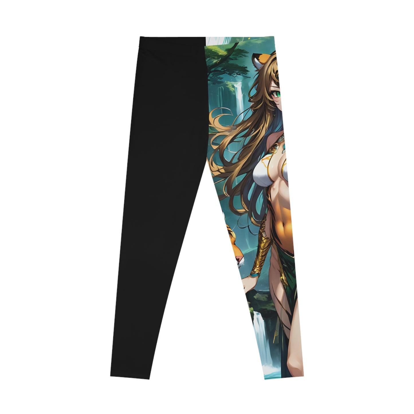 Jungle Tigress Black Leggings, Anime