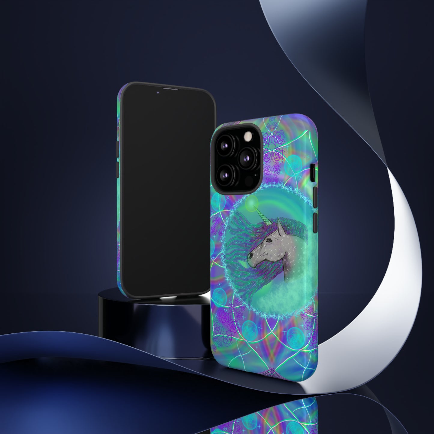 Mystic Unicorn Protective Phone Case, Samsung, iPhone, Pixel, all sizes