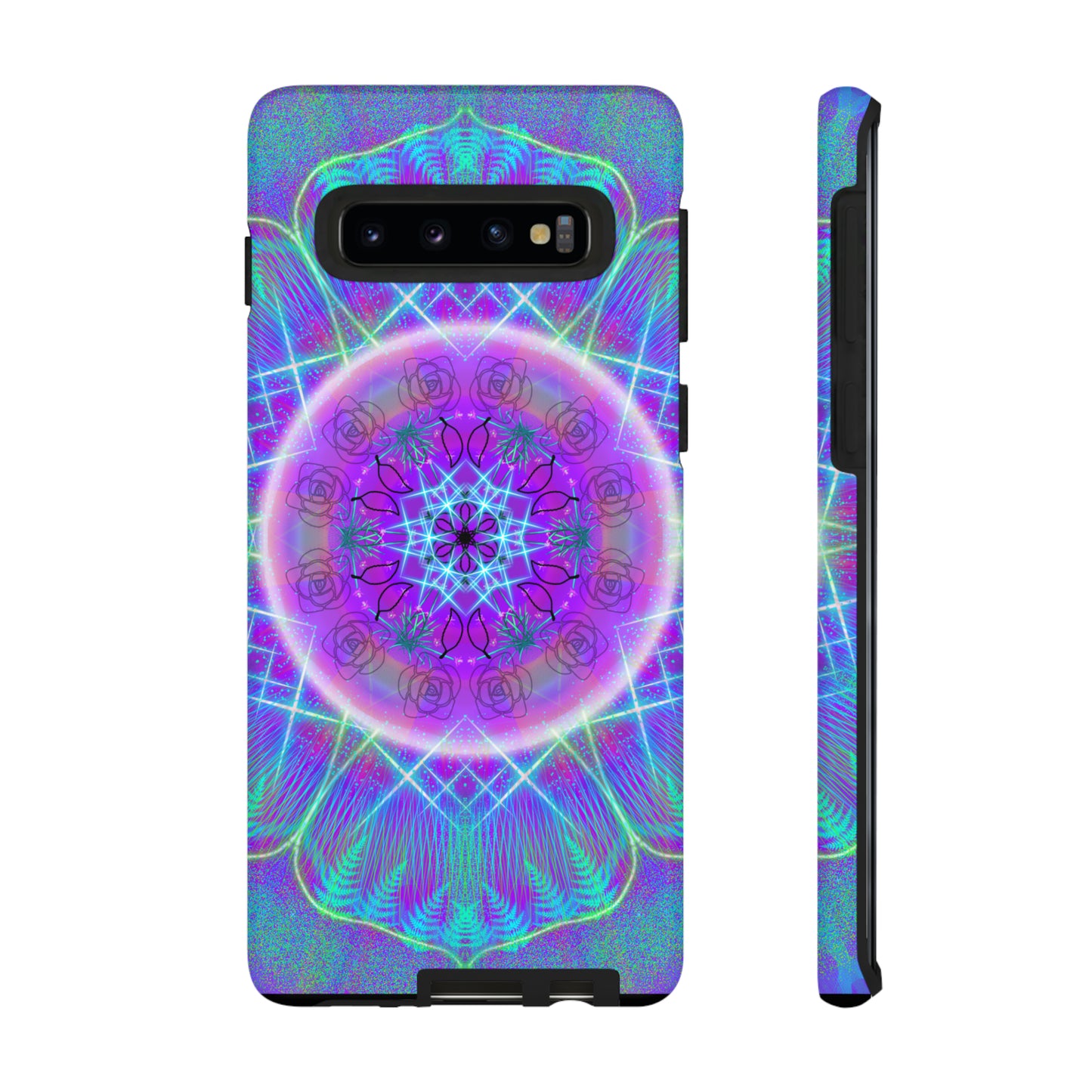 Psychedelic Mandala Protective Phone Case, Samsung, iPhone, Pixel, all sizes