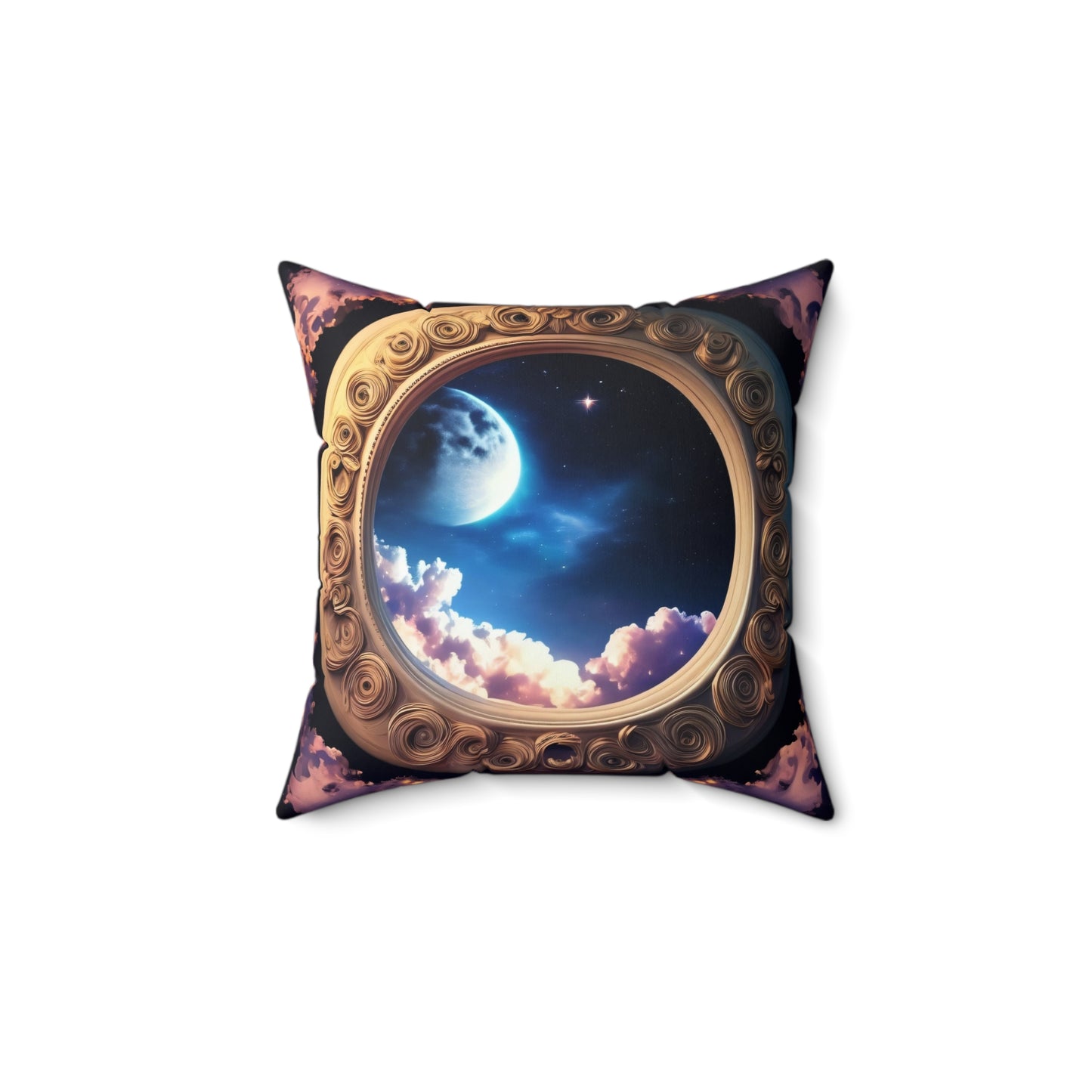 Magical Looking Mirror, Spun Polyester Square Pillow