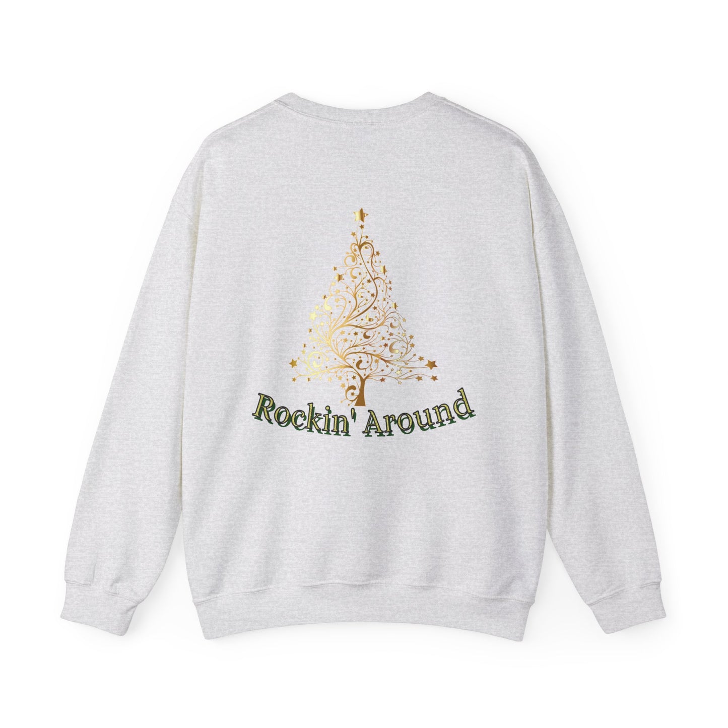 Rockin Around the Christmas Tree Hoodie. Christmas Tree Sweatshirt. Unisex Adult Holiday Shirt. Minimal Merry Xmas Crew.