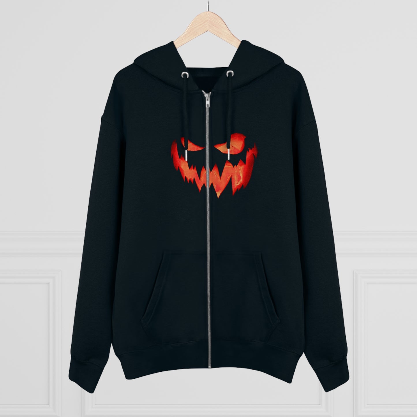 Men's Cultivator spooky Pumpkin Halloween Zip Hoodie