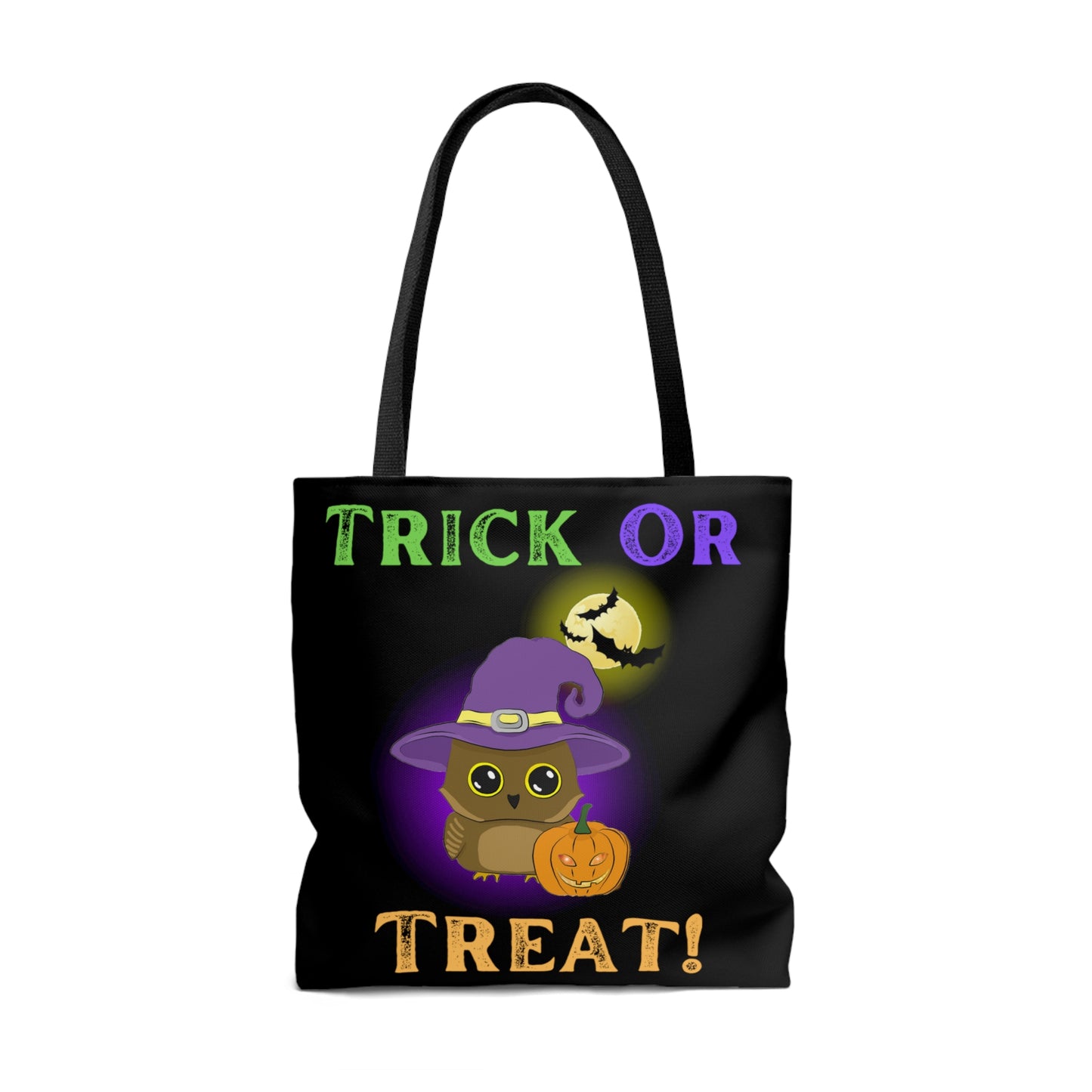 Trick Or Treat Owl Halloween Candy Tote Bag