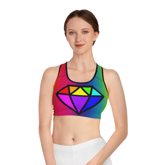 PRIDE Diamond Sports Bra