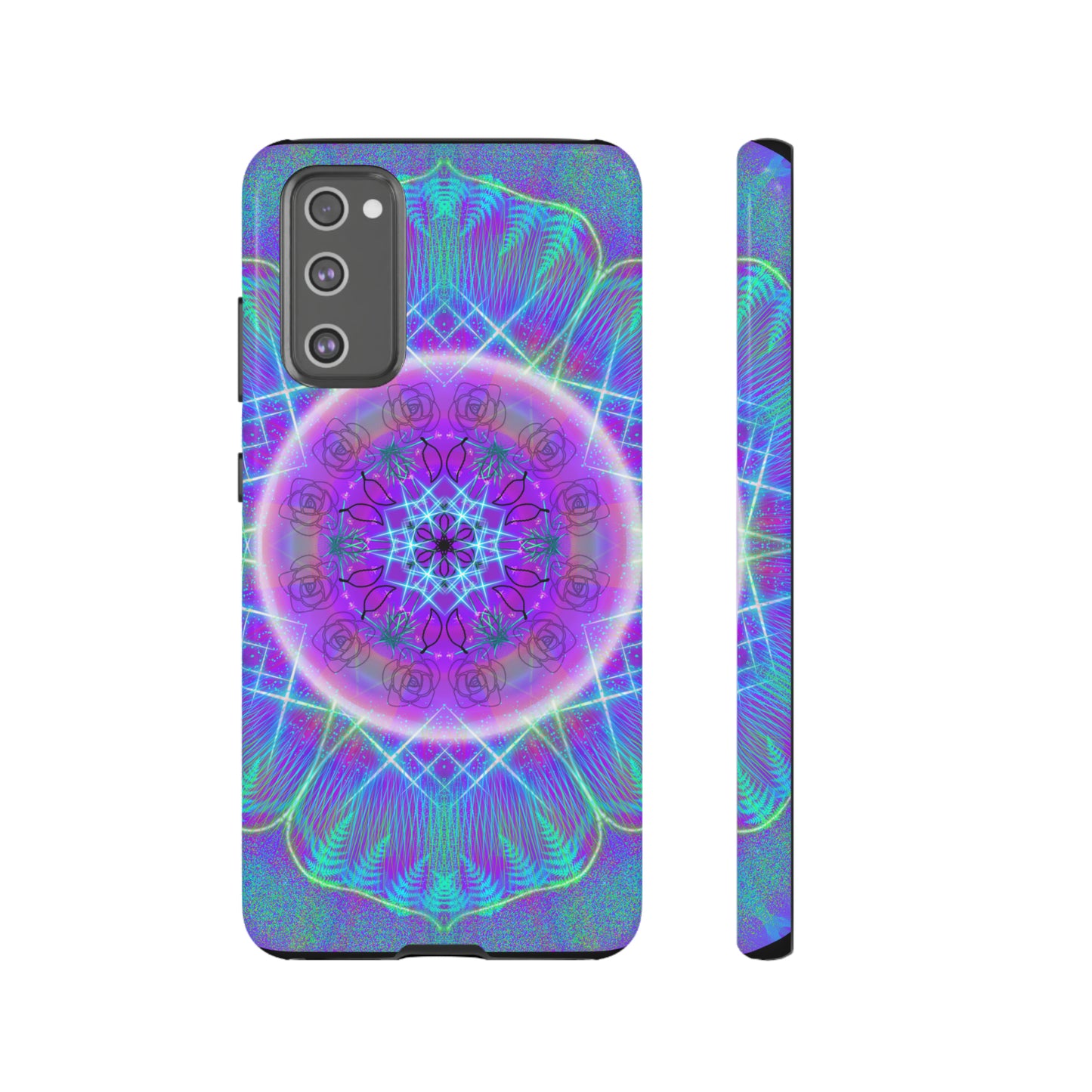 Psychedelic Mandala Protective Phone Case, Samsung, iPhone, Pixel, all sizes