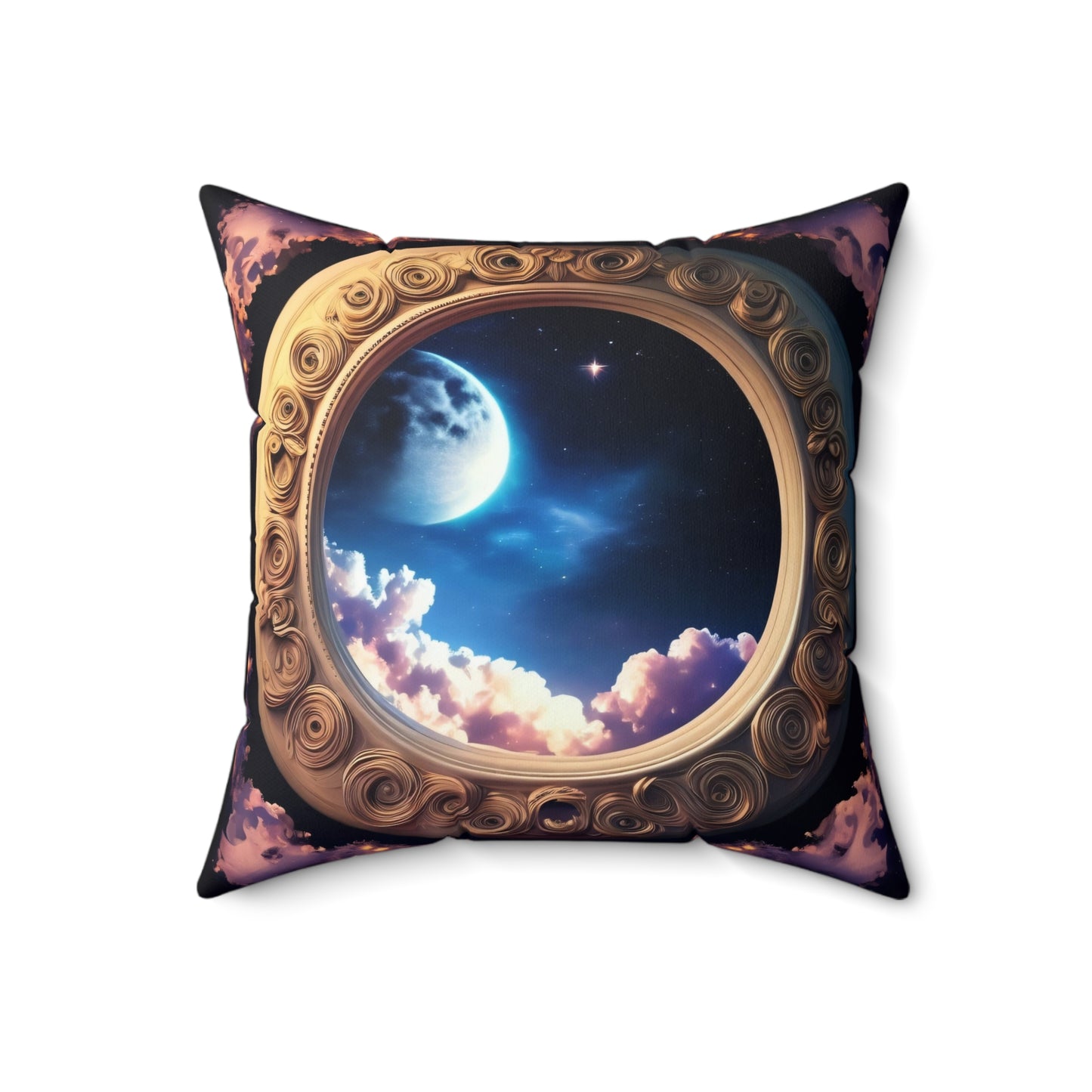 Magical Looking Mirror, Spun Polyester Square Pillow