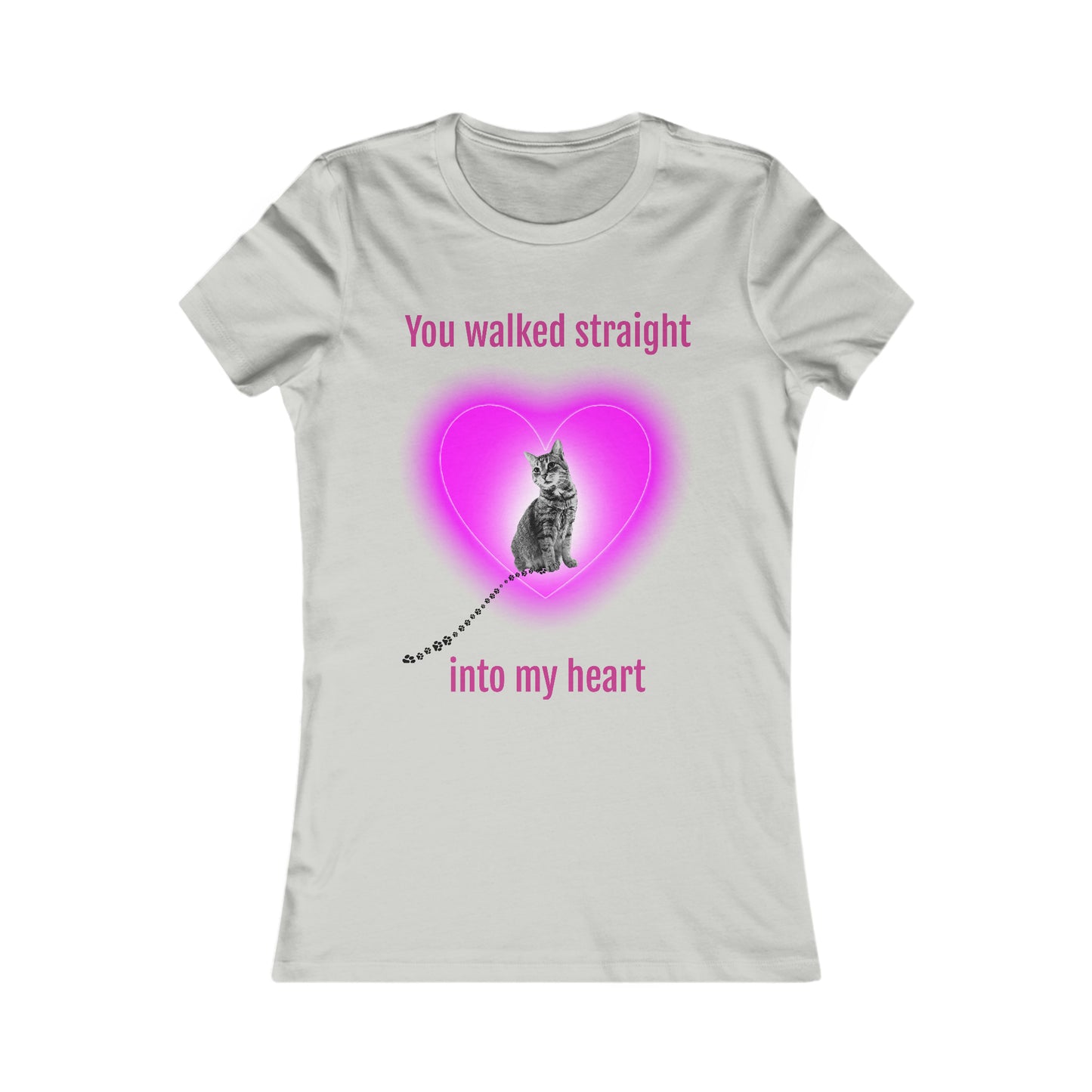 Into my heart kitten Women's Favorite Tee