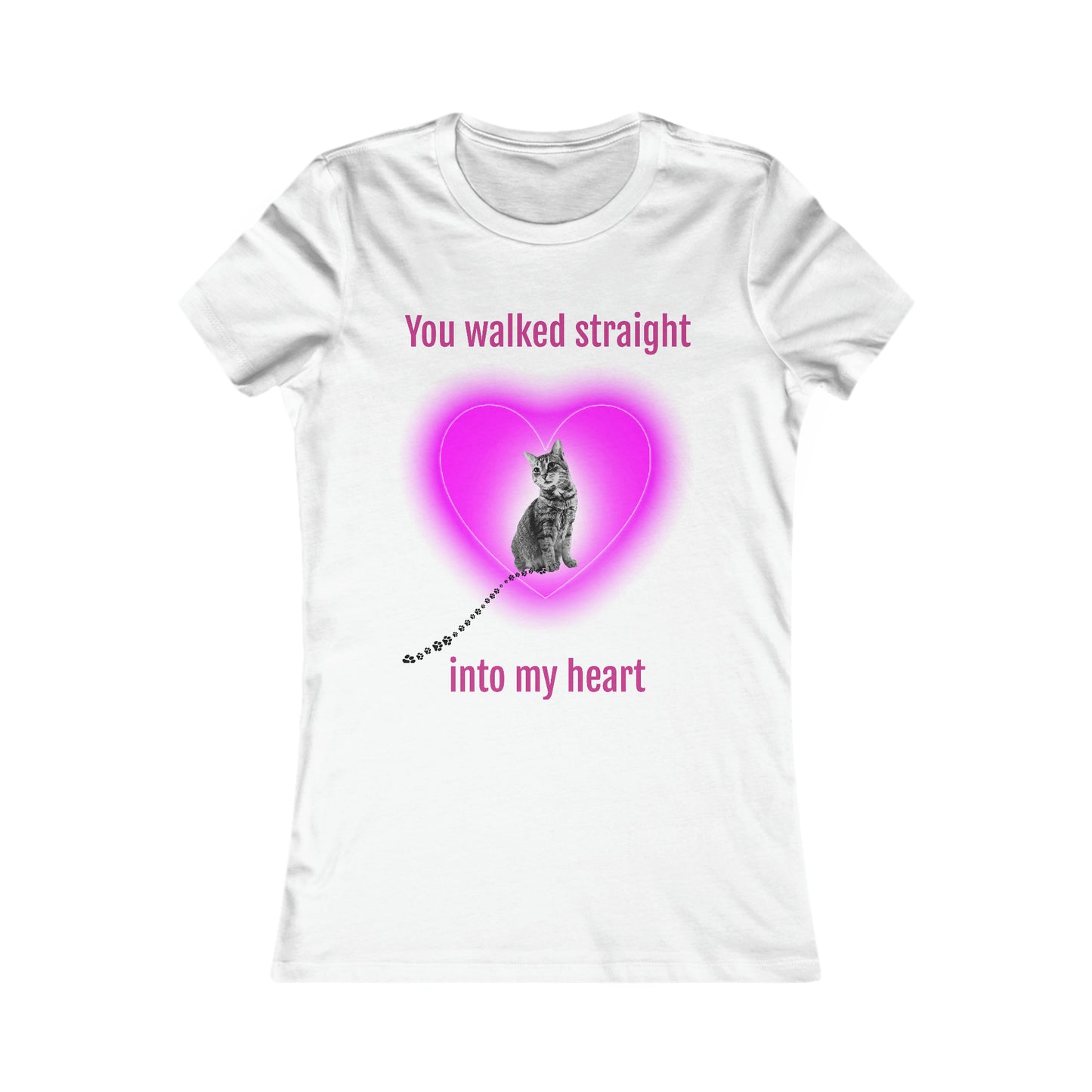 Into my heart kitten Women's Favorite Tee