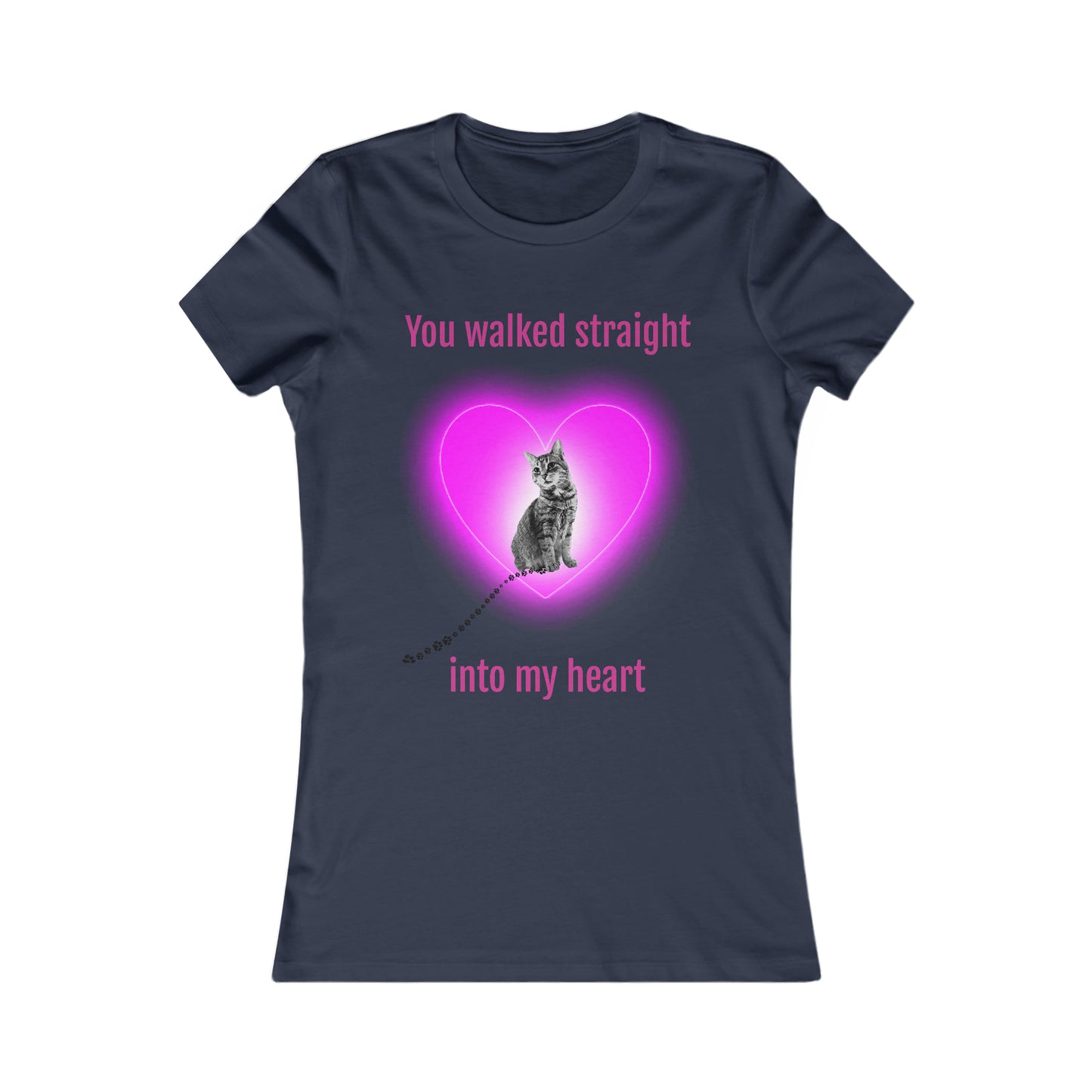 Into my heart kitten Women's Favorite Tee