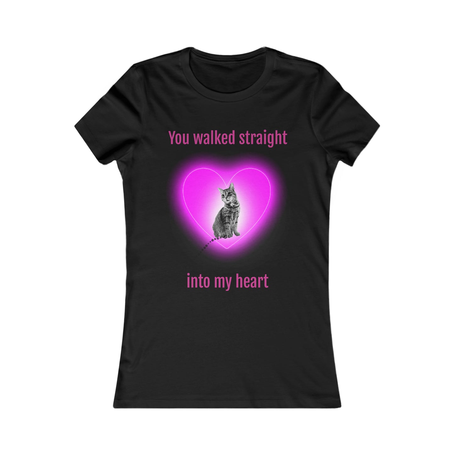 Into my heart kitten Women's Favorite Tee