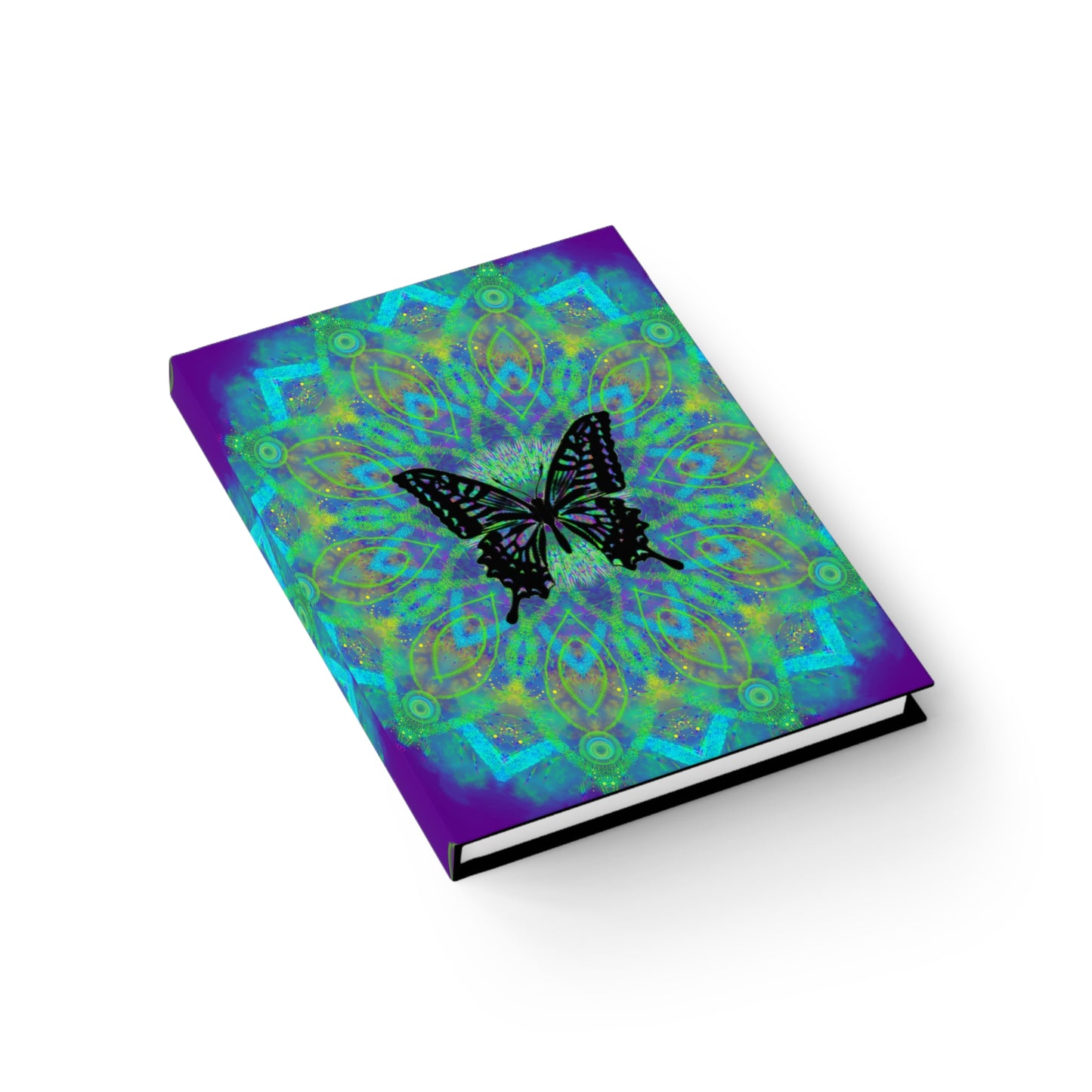 Mystic Butterfly Mandala Hardcover Journal - Ruled Line