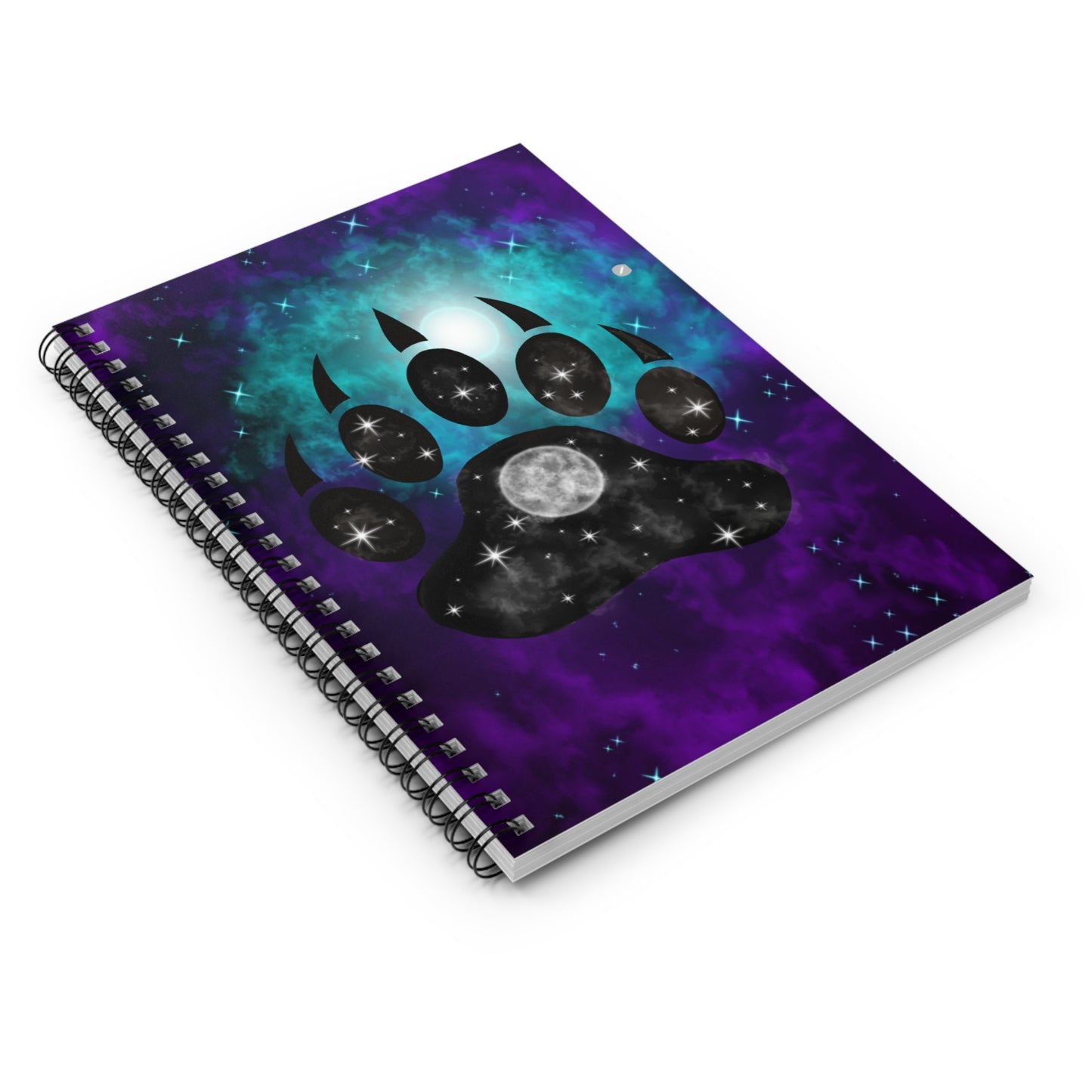 Mystic Bear Claw Spiral Notebook - Ruled Line