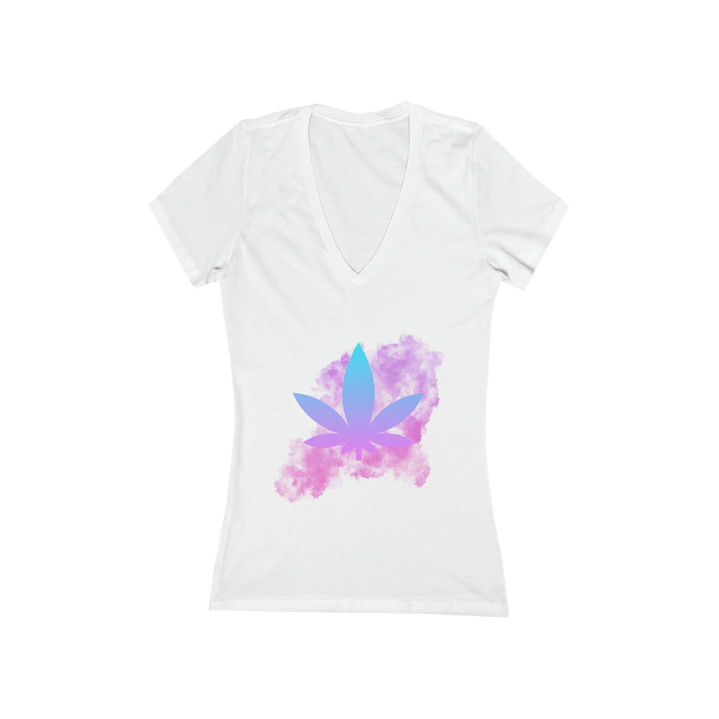 Rainbow Sherbert, Women's Jersey Short Sleeve Deep V-Neck Tee