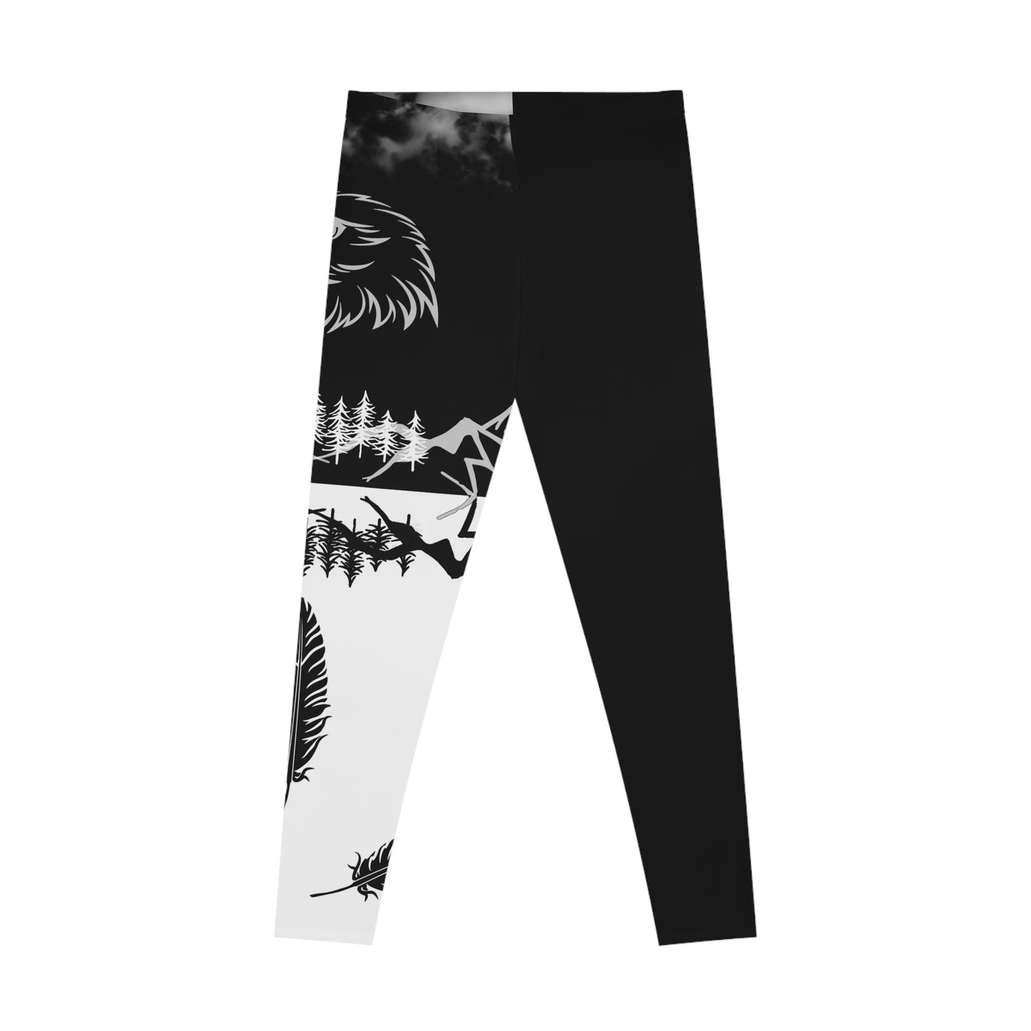 Mystic Eagle, Harlequin Style, Black Leggings