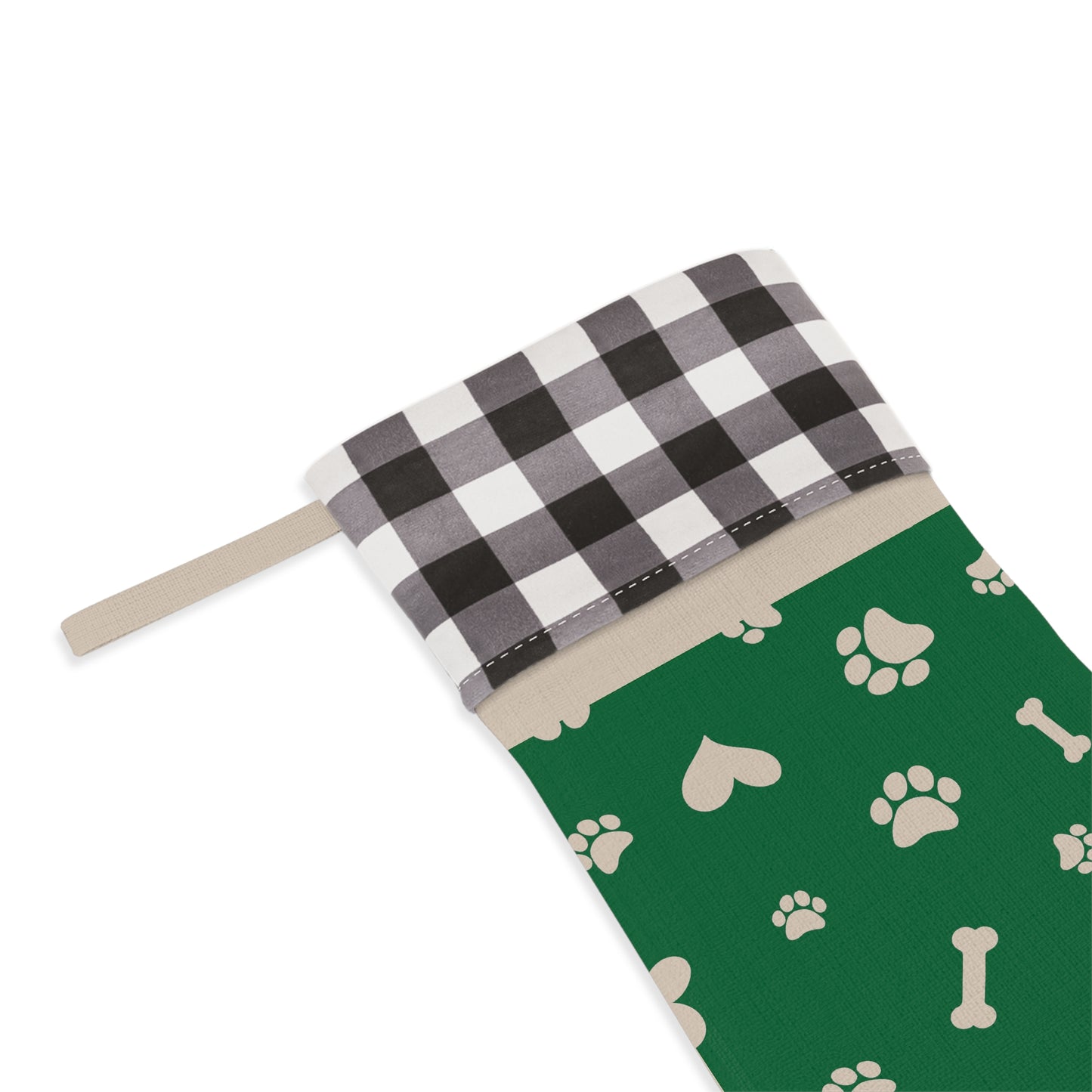 Paw Print Dog/Cat Christmas Stocking