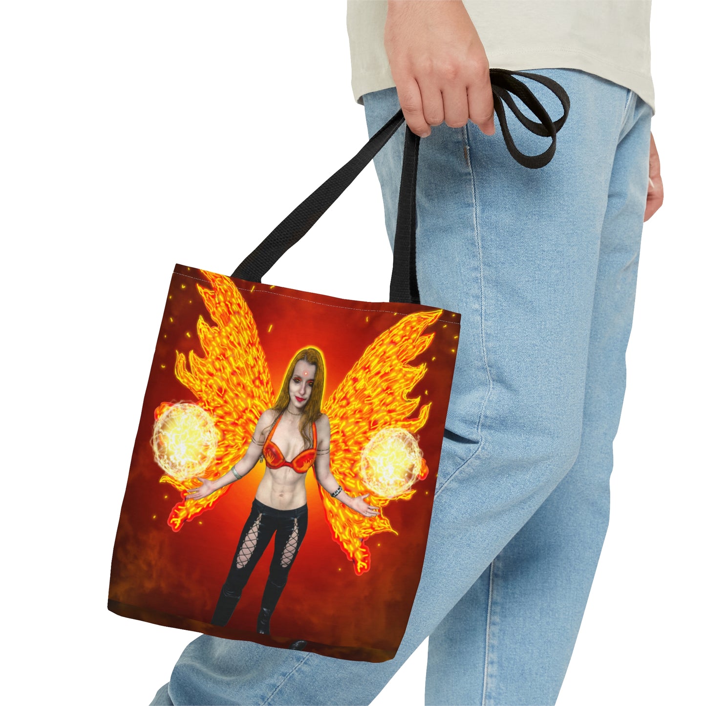 Mystic Fire Fairy Tote Bag