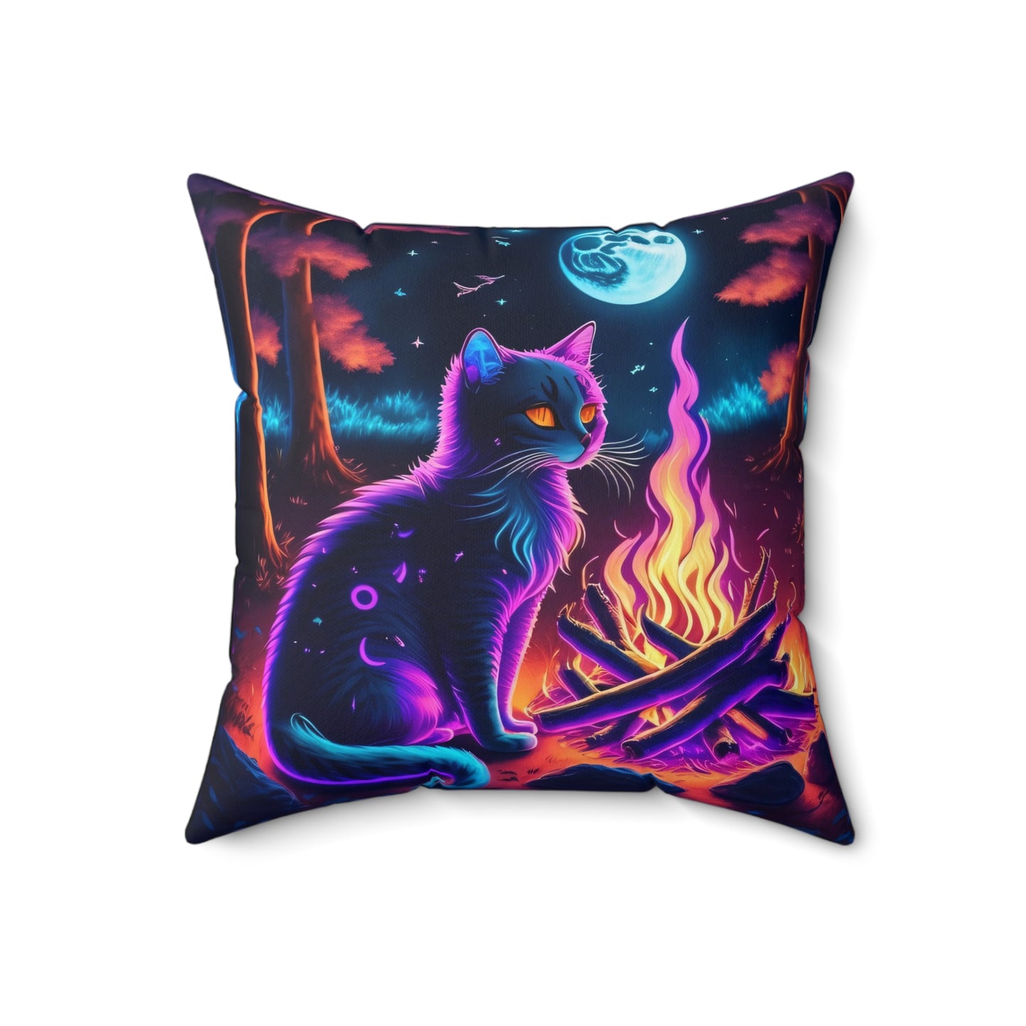 Otherworldly CatTales, Spun Polyester Square Pillow