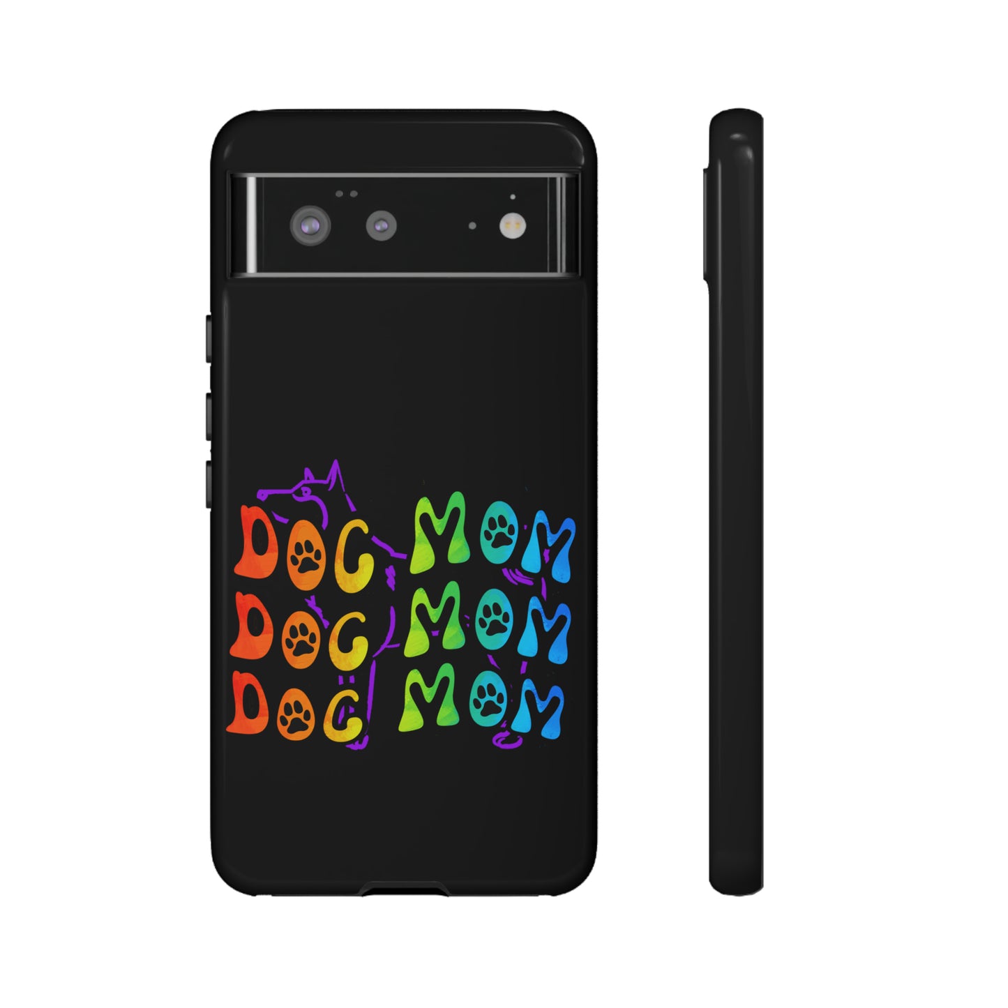 Dog Mom Protective Phone Case, Samsung, iPhone, Pixel, all sizes