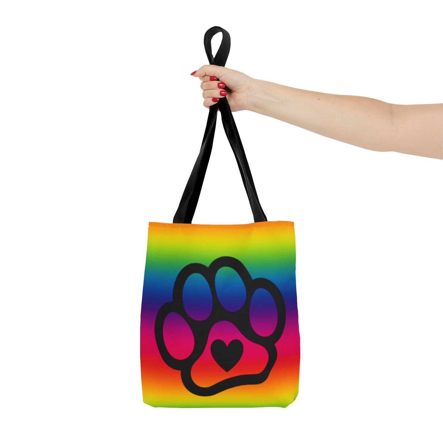 PRIDE Paw Print Tote Bag