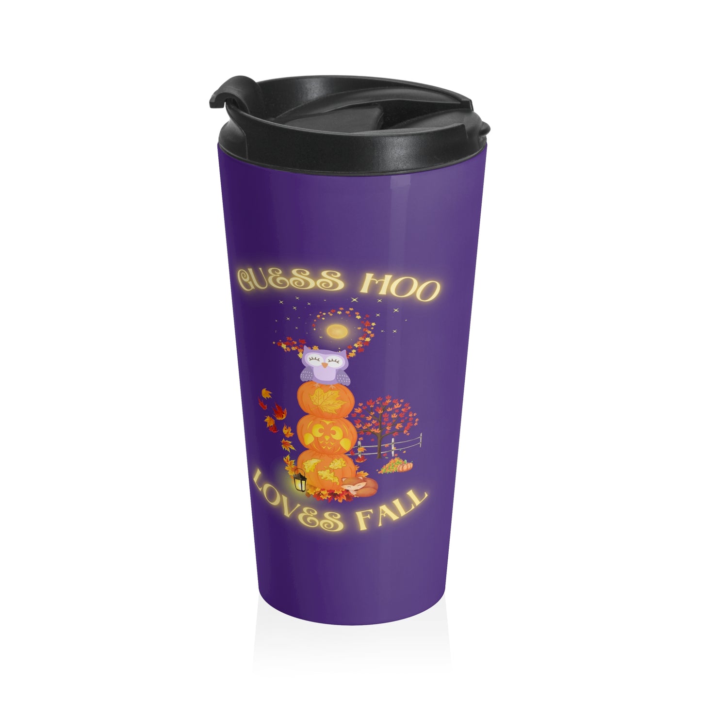 Guess Hoo Loves Fall Travel Mug with Insert