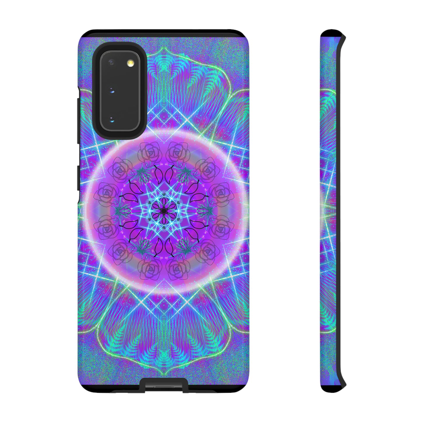 Psychedelic Mandala Protective Phone Case, Samsung, iPhone, Pixel, all sizes