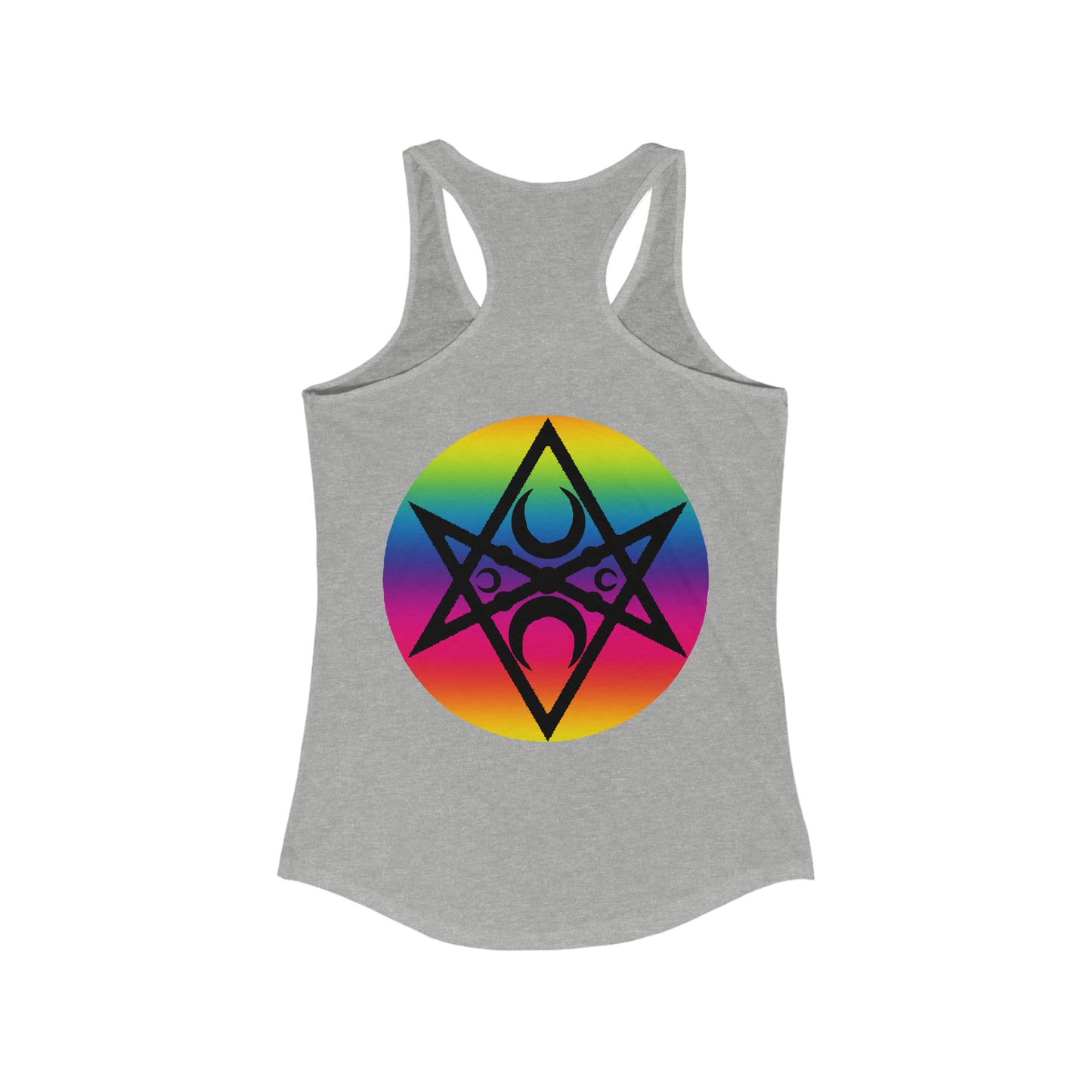 PRIDE Unicursal Moon Hexagram Women's Ideal Racerback Tank