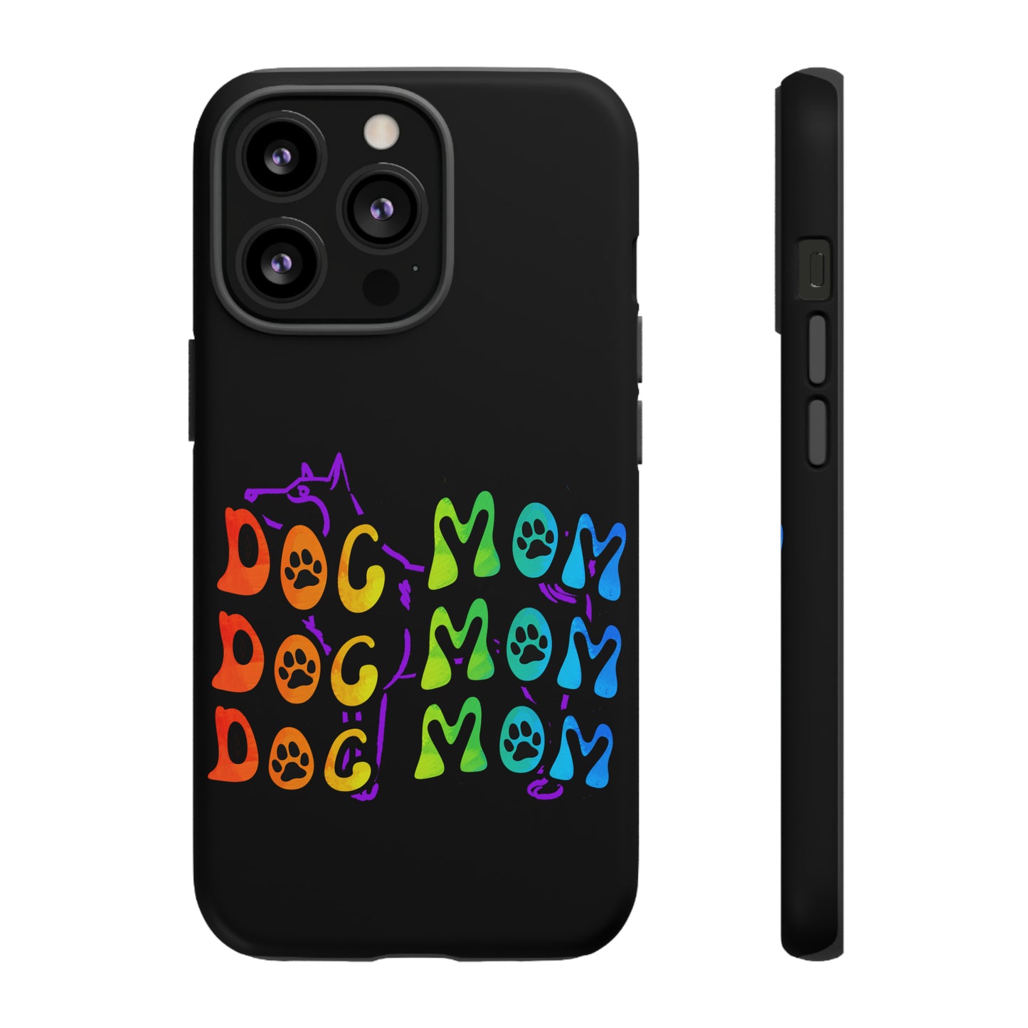 Dog Mom Protective Phone Case, Samsung, iPhone, Pixel, all sizes