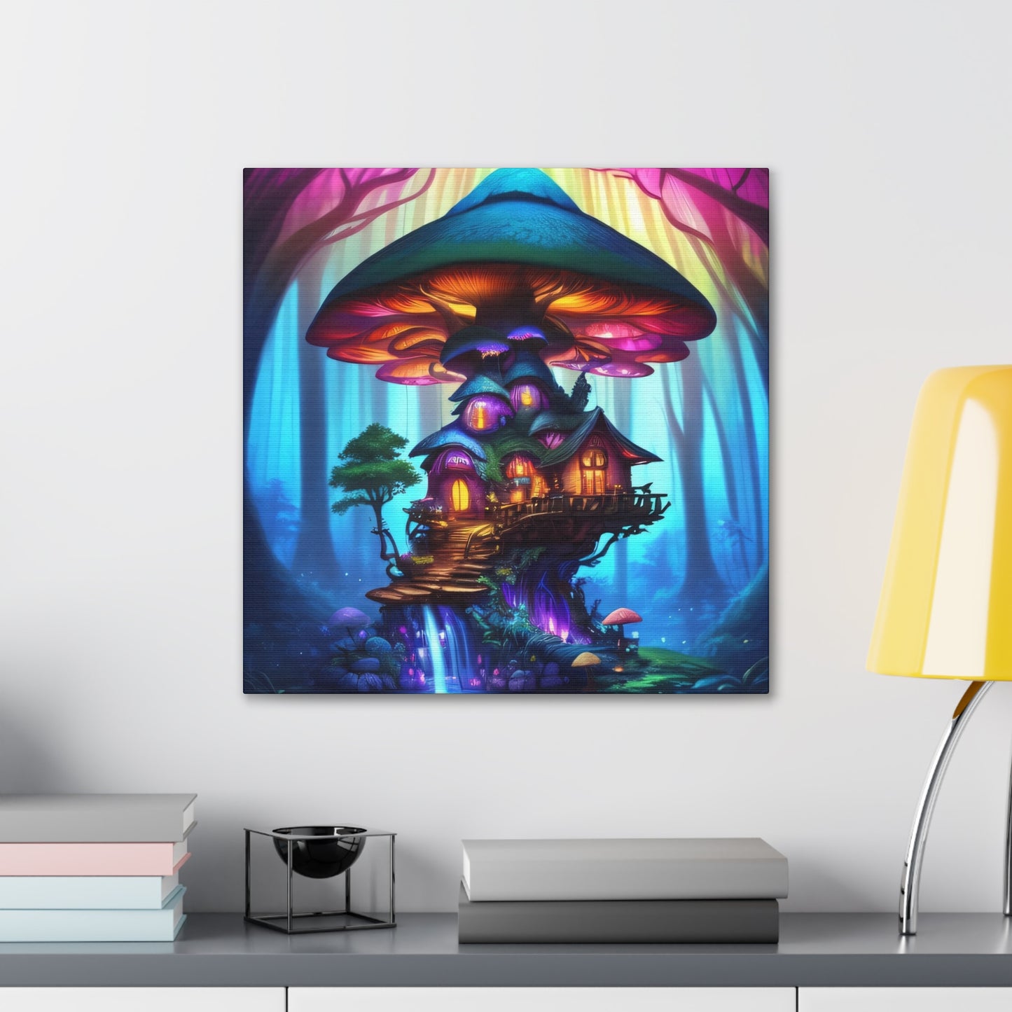 Fae World Sanctuary, Canvas Art, Canvas Print, Wall Decor, Original Art, Unique Gifts