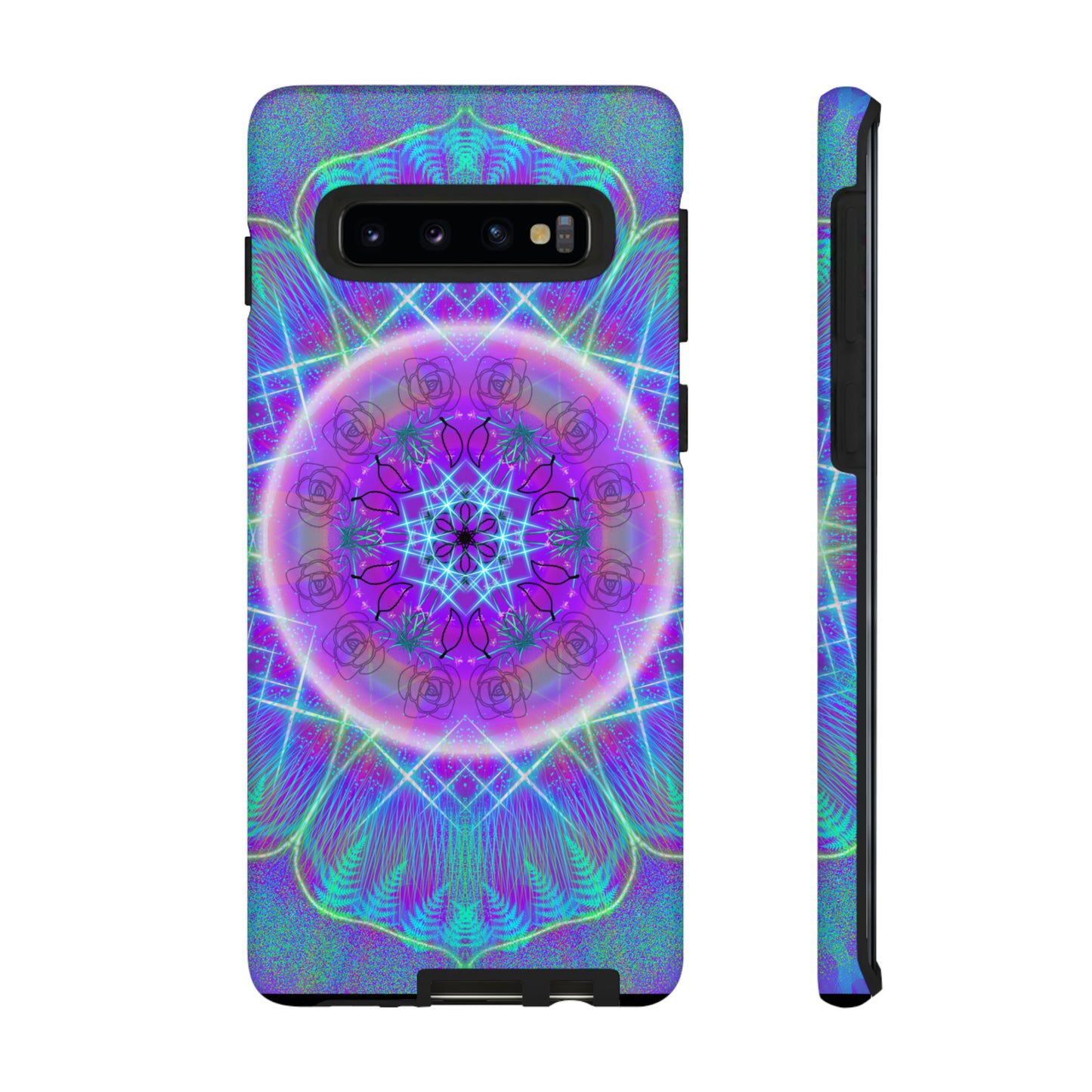 Psychedelic Mandala Protective Phone Case, Samsung, iPhone, Pixel, all sizes