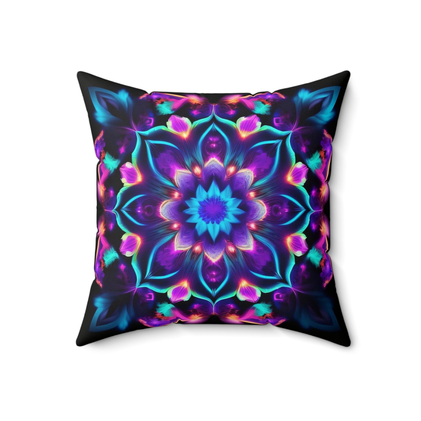 Psychedelic Vibes, Spun Polyester Square Pillow