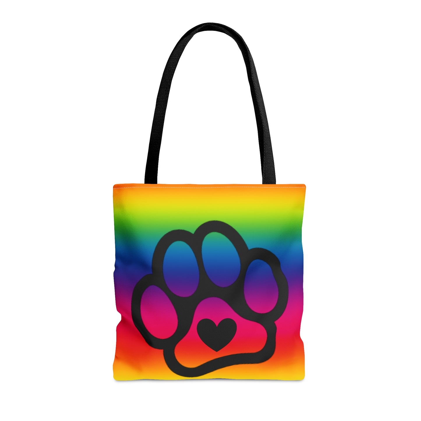 PRIDE Paw Print Tote Bag