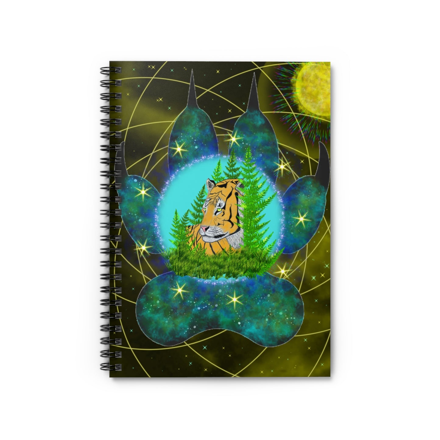 Golden Tiger Mandala Notebook