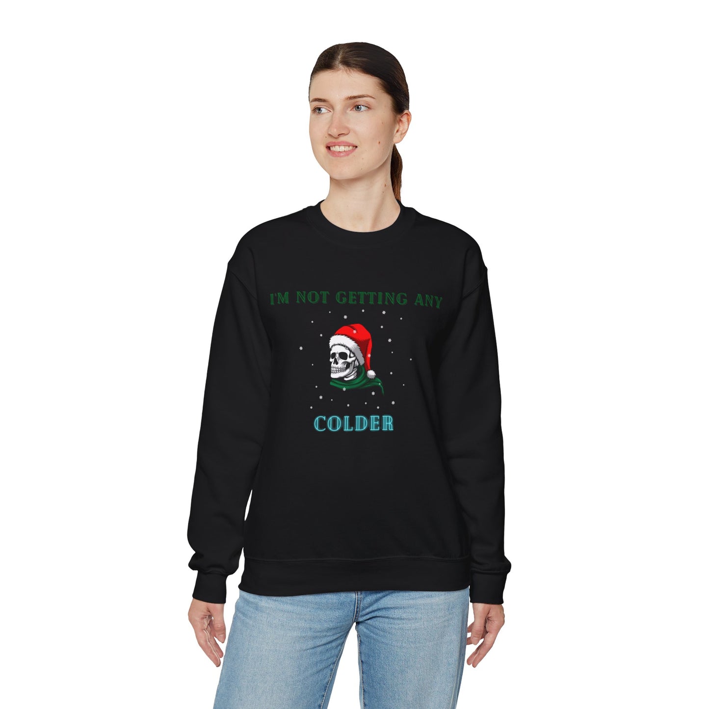 Funny skeleton Christmas Sweatshirt Gift, Unisex, Mens, Women, Adult Holiday Shirt. Minimal Merry Xmas Co Hoodie